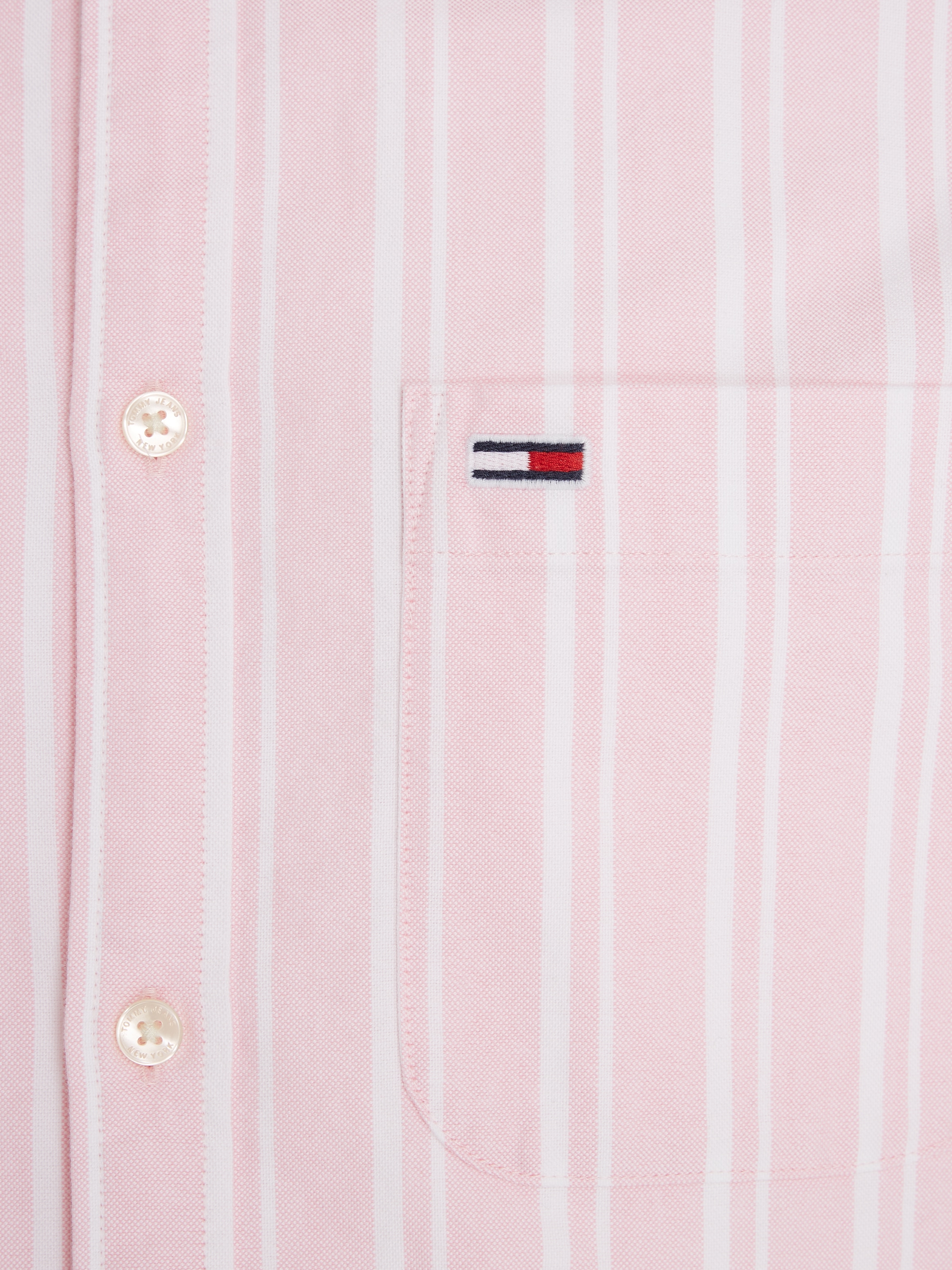Tommy Jeans Langarmhemd »TJM REG OXFORD STRIPE SHIRT«, mit Brusttasche