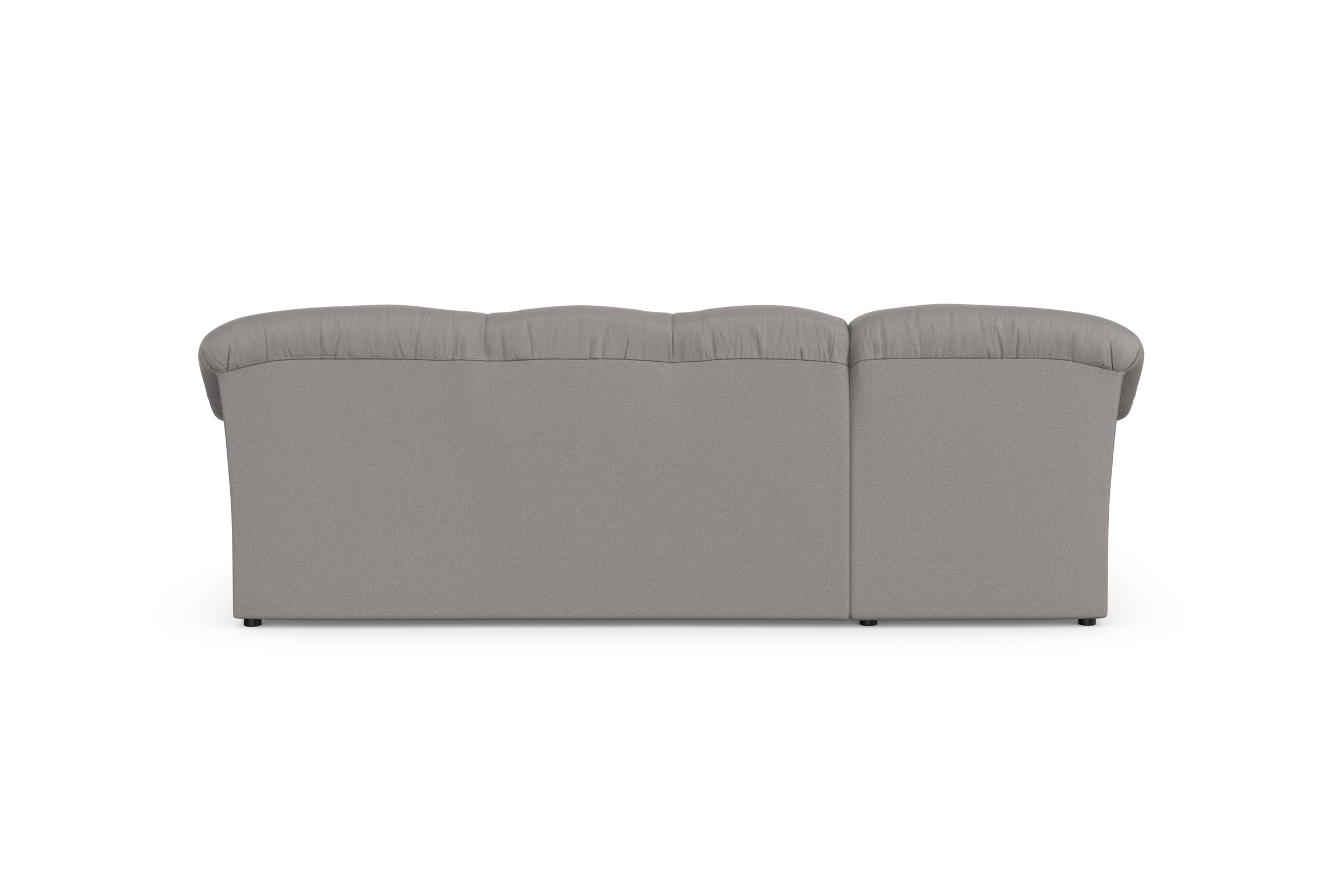 DOMO collection Ecksofa »Pegnitz, elegante Rückensteppung, kompakte Stellmaße 238/141cm, L-Form«, wahlweise mit Bettfunktion