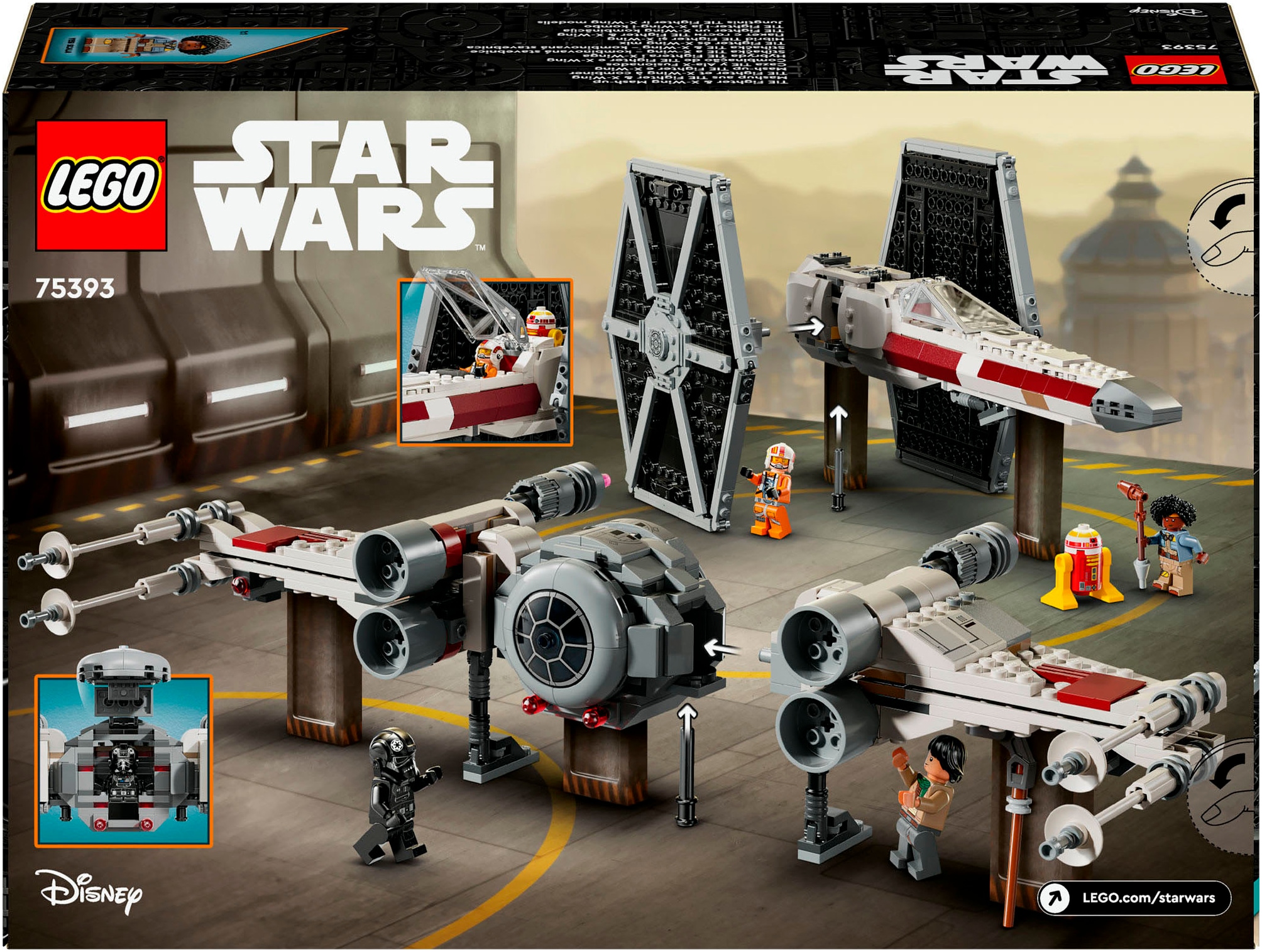 LEGO® Konstruktionsspielsteine »Mashup aus TIE Fighter & X-Wing (75393), LEGO Star Wars TM«, (1063 St.), Made in Europe