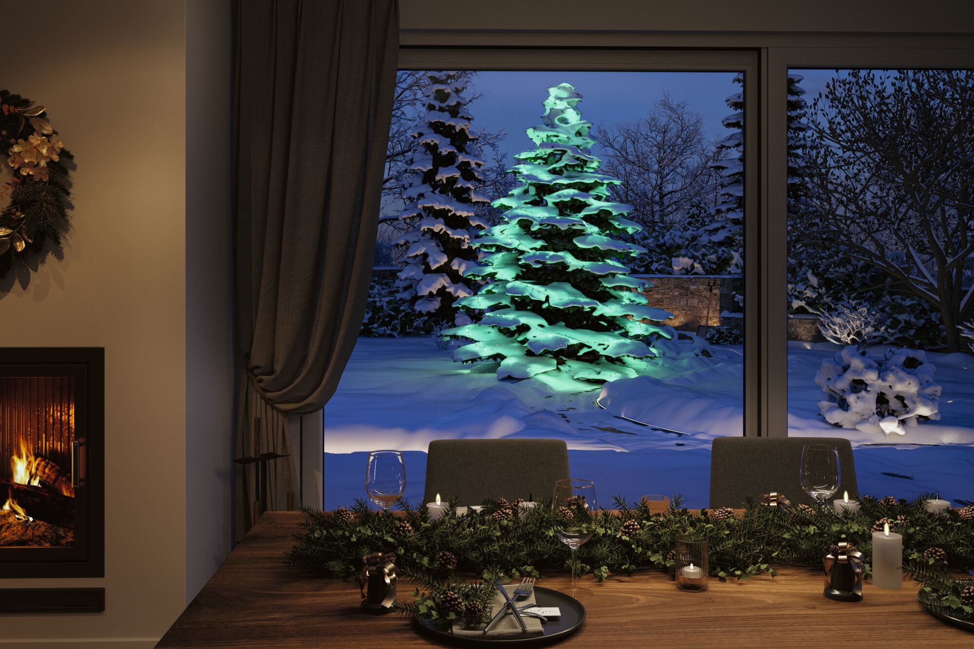 Paulmann LED-Lichterkette »Yuna IP44 Schwarz« 1 Stk.-flammig dimmbar