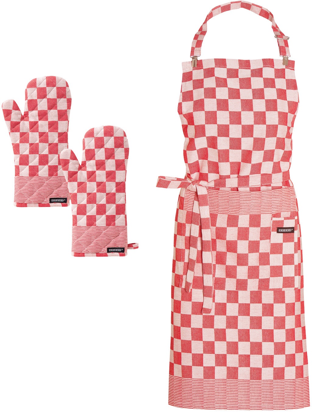 DDDDD Kochschürze »Barbeque«, (Set, 3 tlg., bestehend aus 1x Kochschürze + 2x... kaufen
