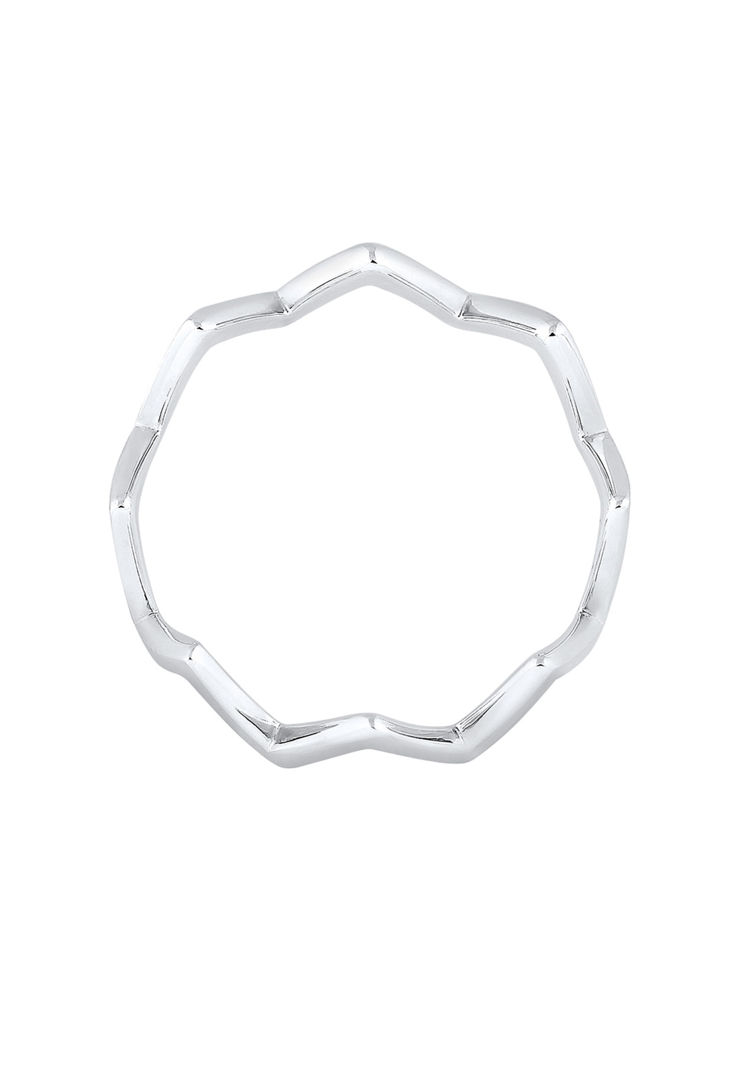 Elli Fingerring »Ring Zick Zack Design 925 Sterling Silber«