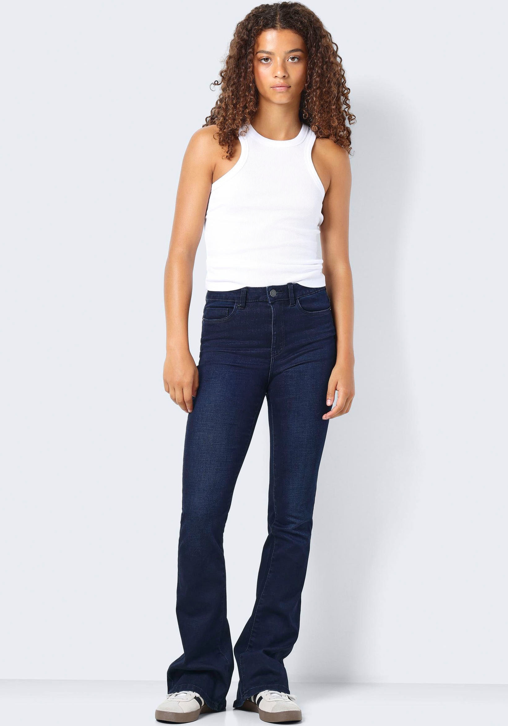 Noisy may Bootcut-Jeans »NMSALLIE HW FLARE JEANS VI241DB NOOS«