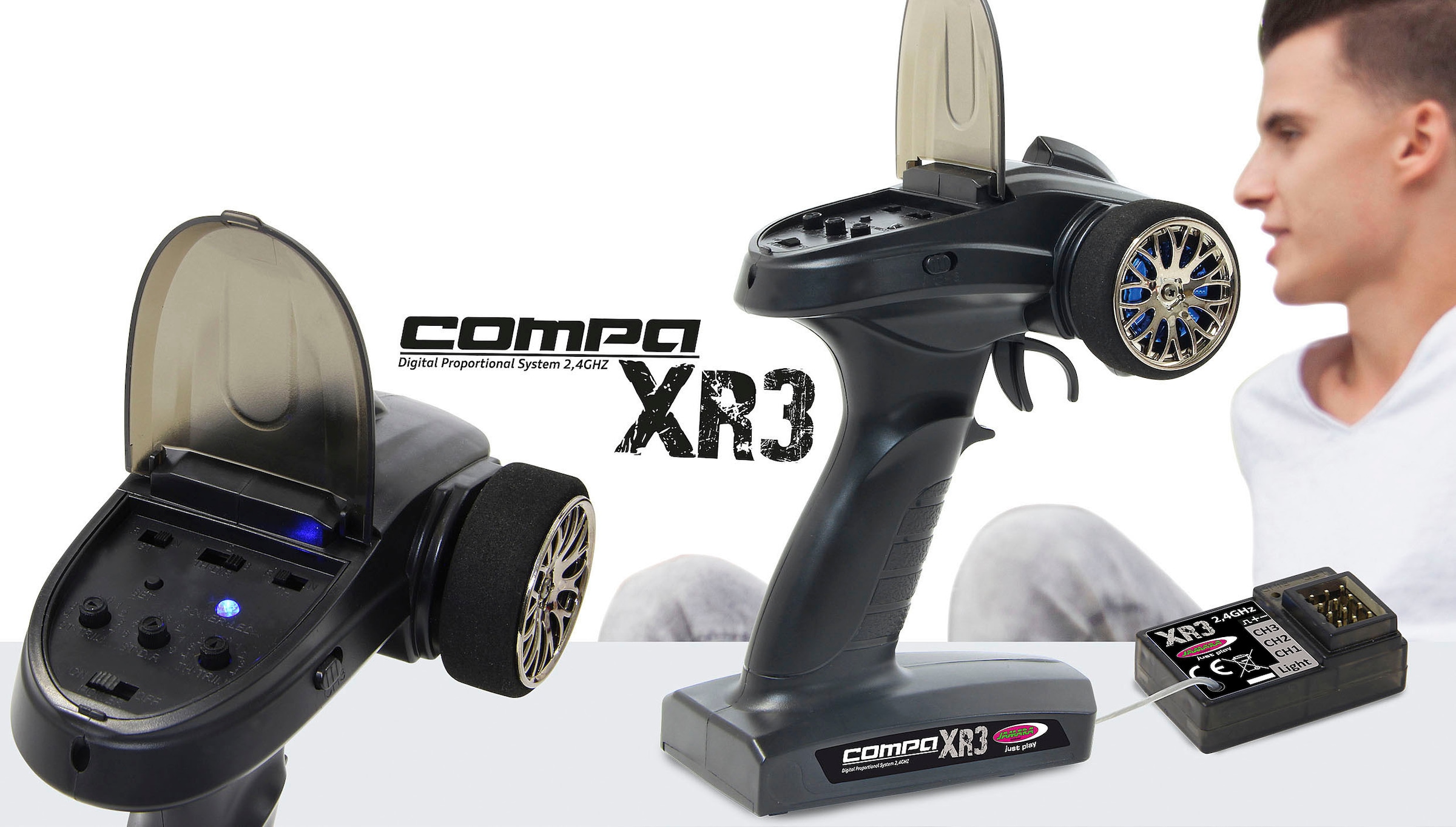 Jamara RC-Fernsteuerung »Compa XR3 2,4GHz«