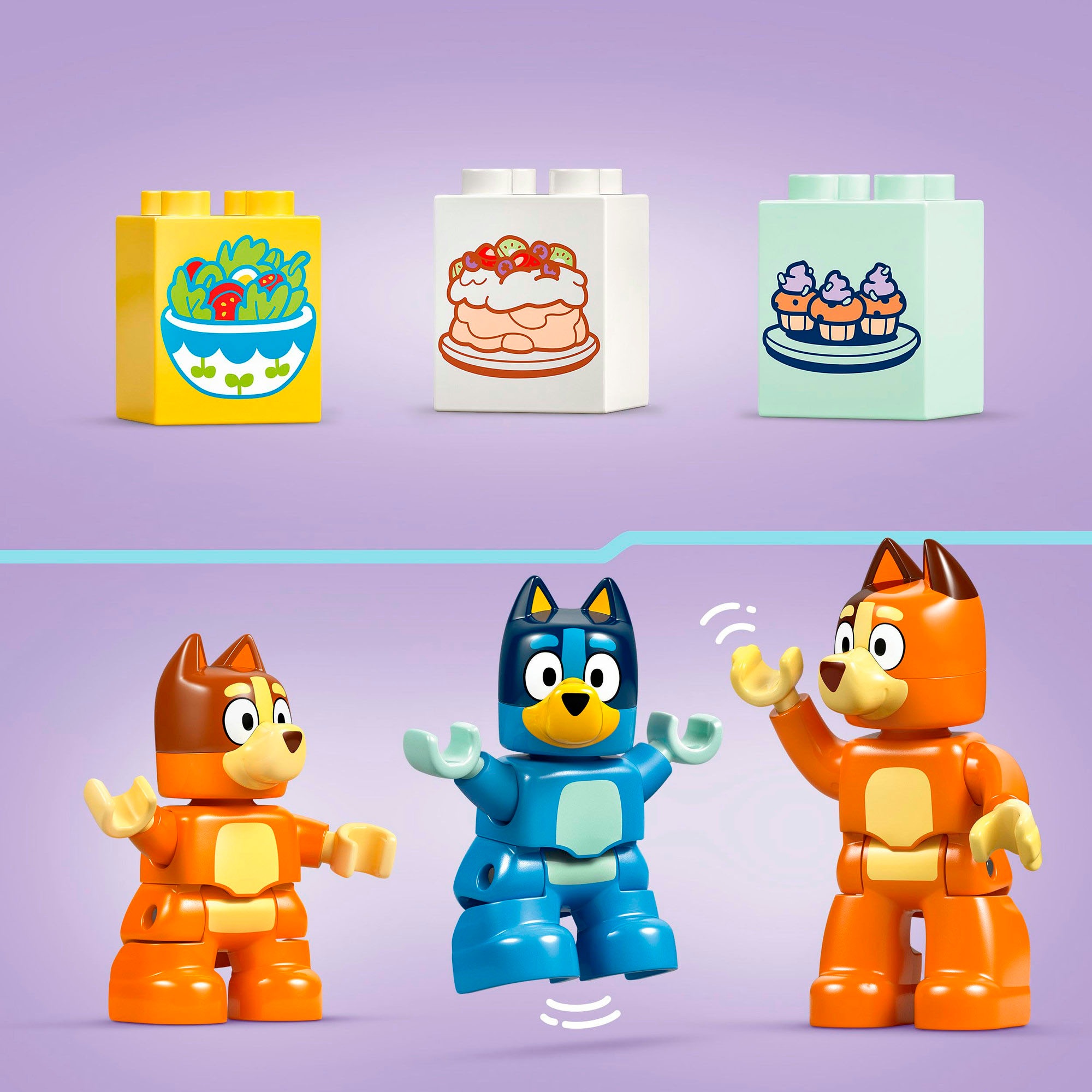 LEGO® Konstruktionsspielsteine »Blueys Familienhaus mit Memory-Spiel (10459), LEGO DUPLO Bluey« Made in Europe