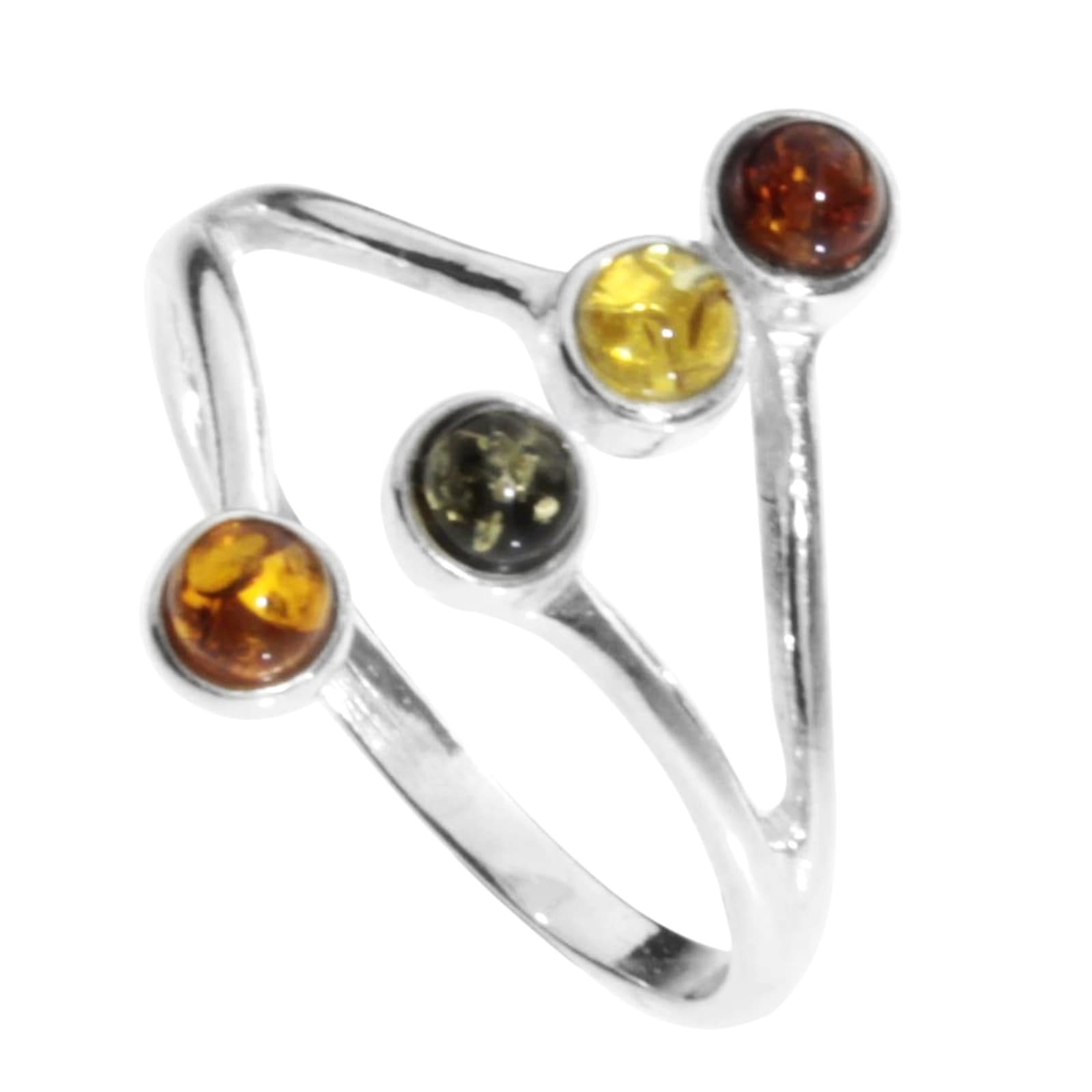 OSTSEE-SCHMUCK Fingerring »- Kristin - Silber 925/000 - Bernstein«