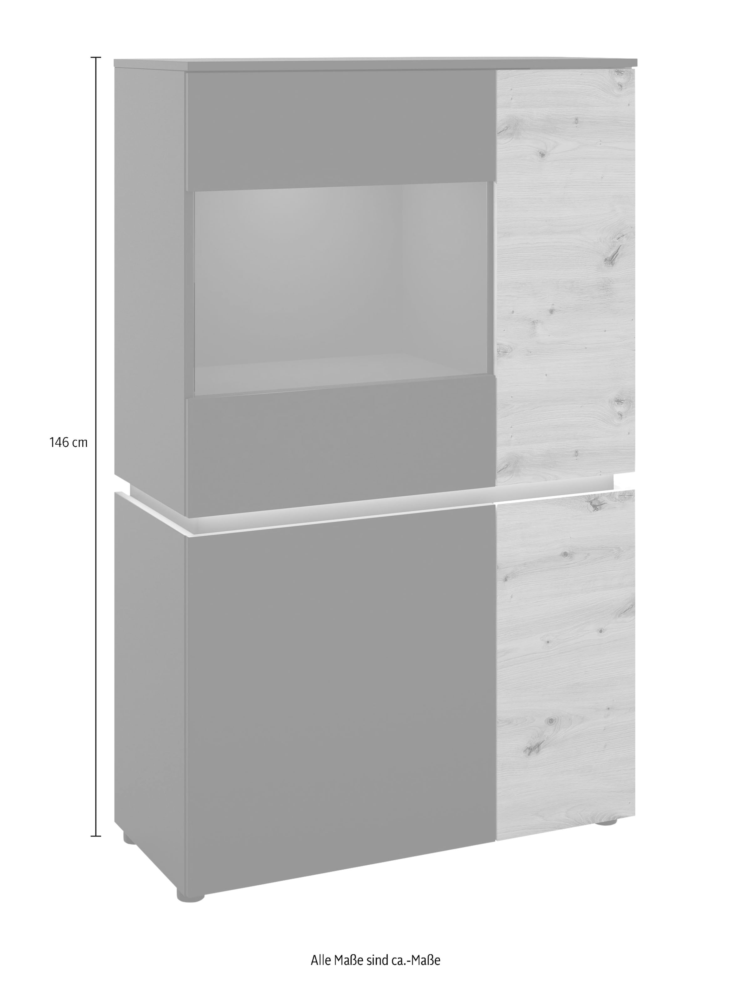 INOSIGN Vitrine »Luci«, Höhe 146 cm