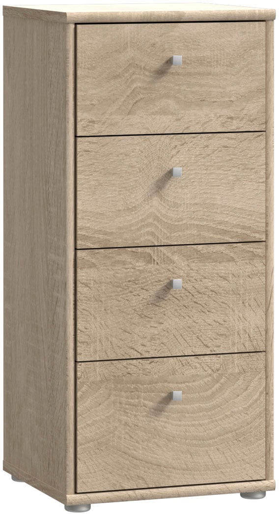FORTE Kommode "Tempra, Kommode, 4 Schubkästen, Höhe 85,5 cm" Breite 38,6 cm