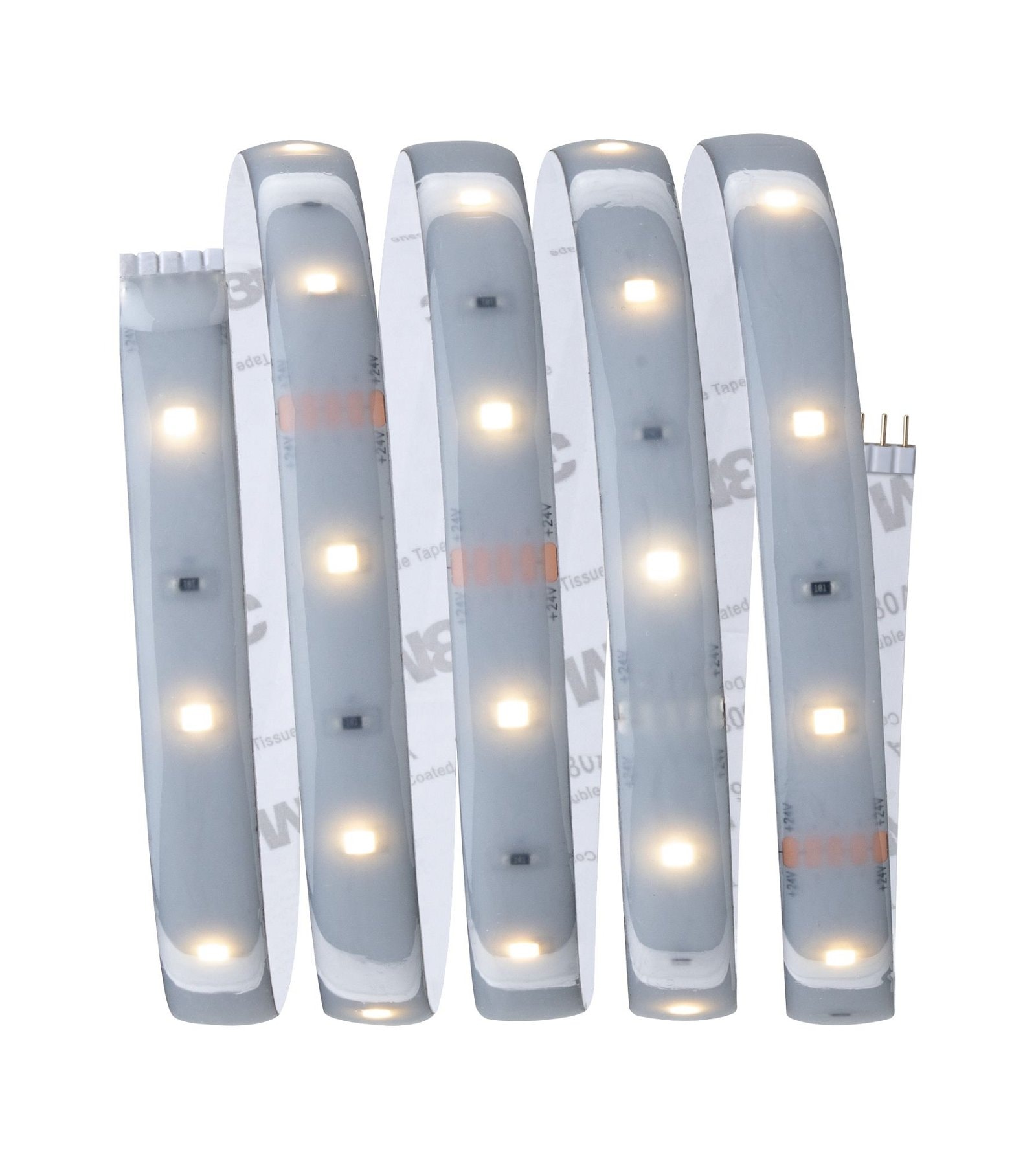 Paulmann LED-Streifen »MaxLED 250 Basisset 1,5m 2700K 6W 230/24V 24VA Silber Kunststoff«, 1 St.-flammig, IP44 Cover