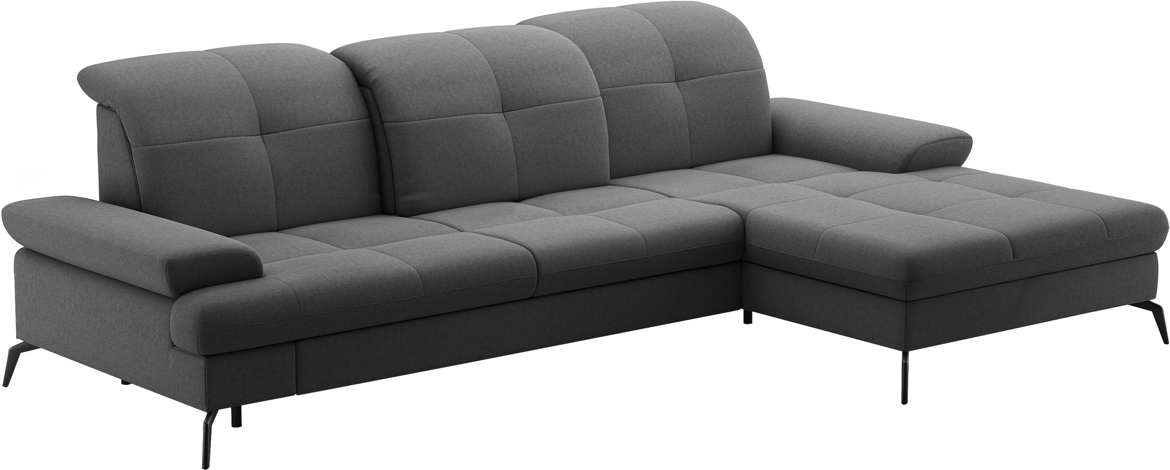 sit&more Ecksofa »Amica, L-Form, inkl. Sitztiefenverstellung & Armteilverstellung« wahlweise mit Bettfunktion, Bettkasten und Kopfteilverstellung