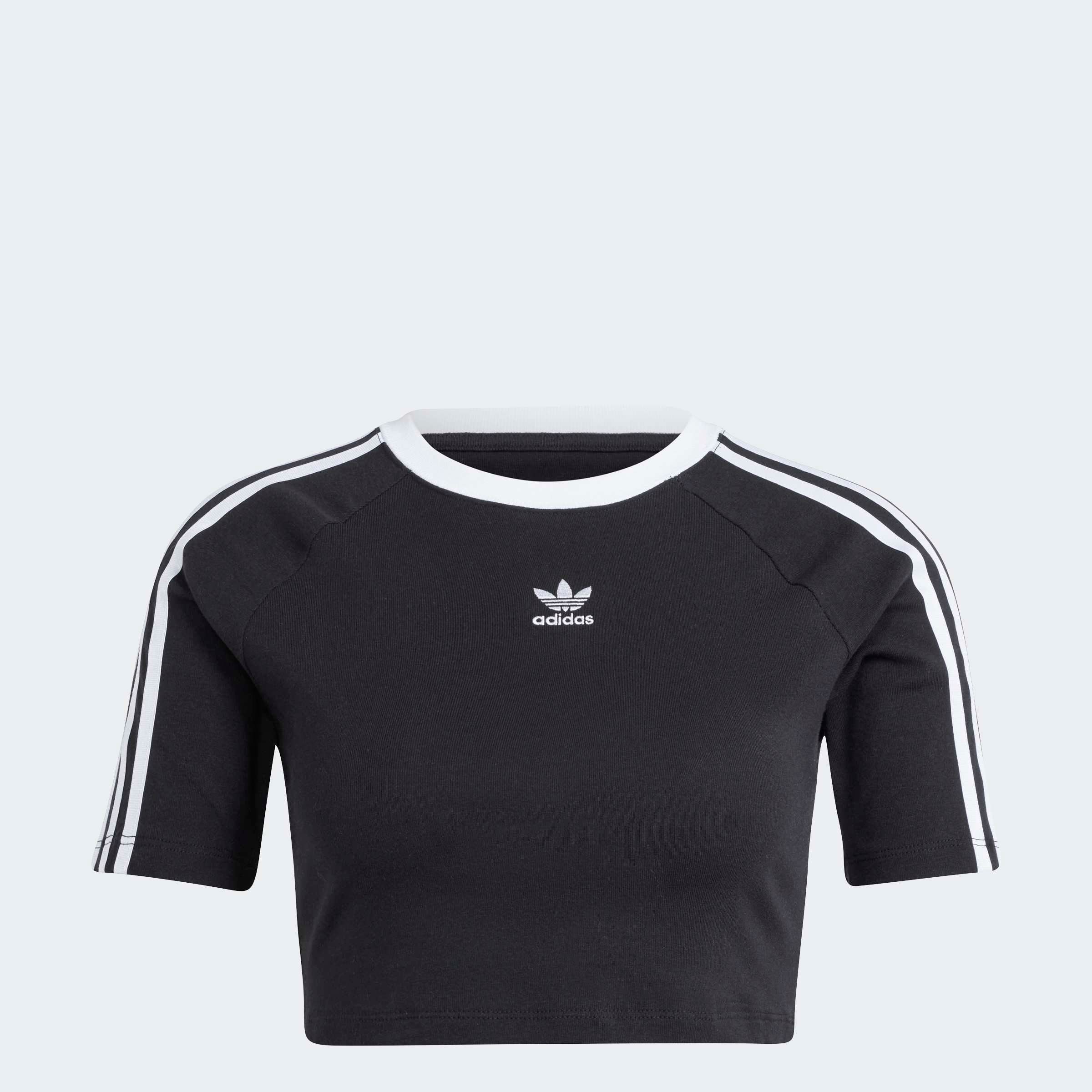 adidas Originals T-Shirt »3 S BABY TEE«, Cropped drei Streifen Shirt