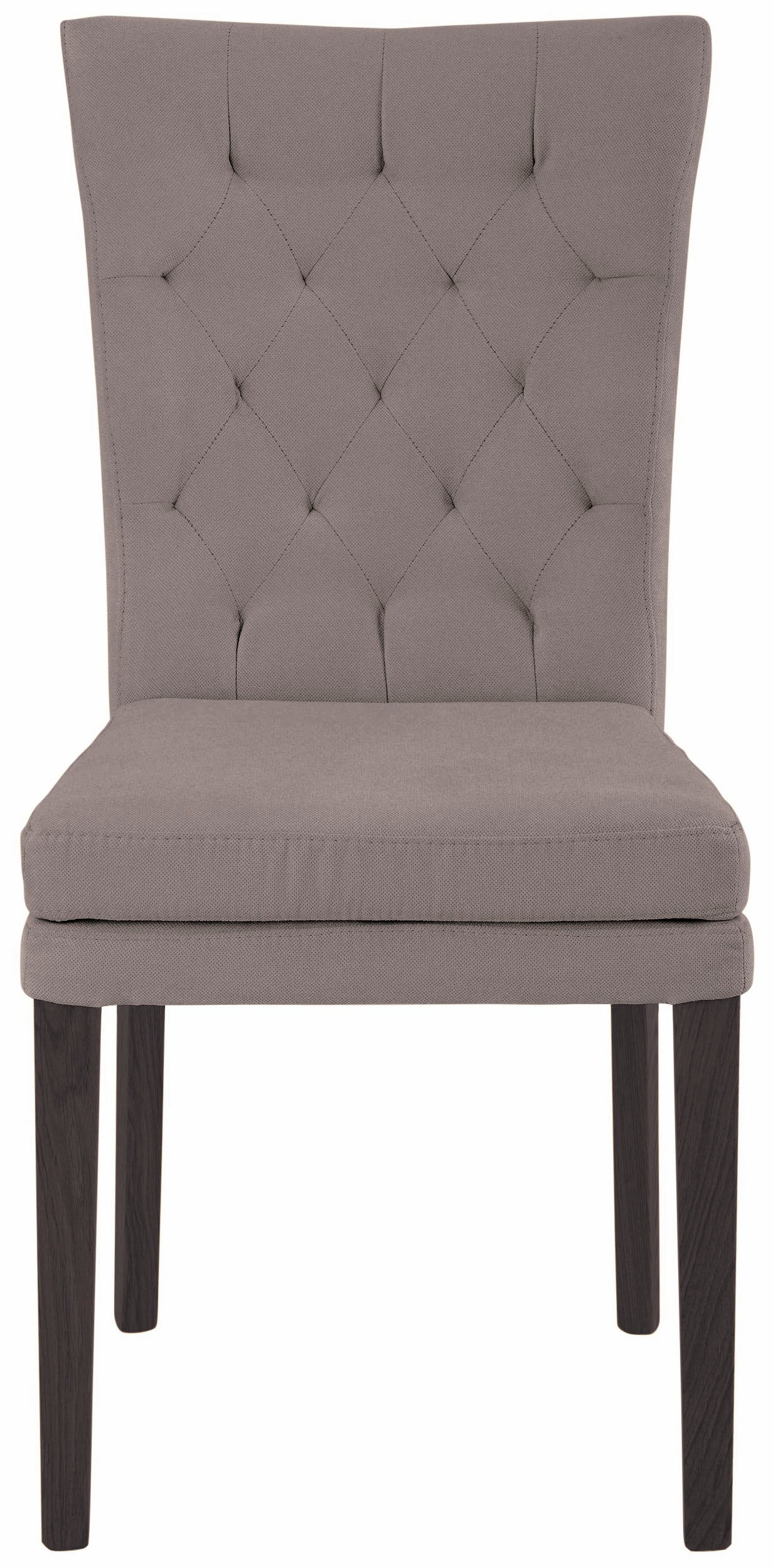 Home affaire 4-Fußstuhl »Colorado«, (Set), 6 St., Luxus-Microfaser, Beine aus Buche, wengefarben lackiert, Im 2er, 4er oder 6er-Set