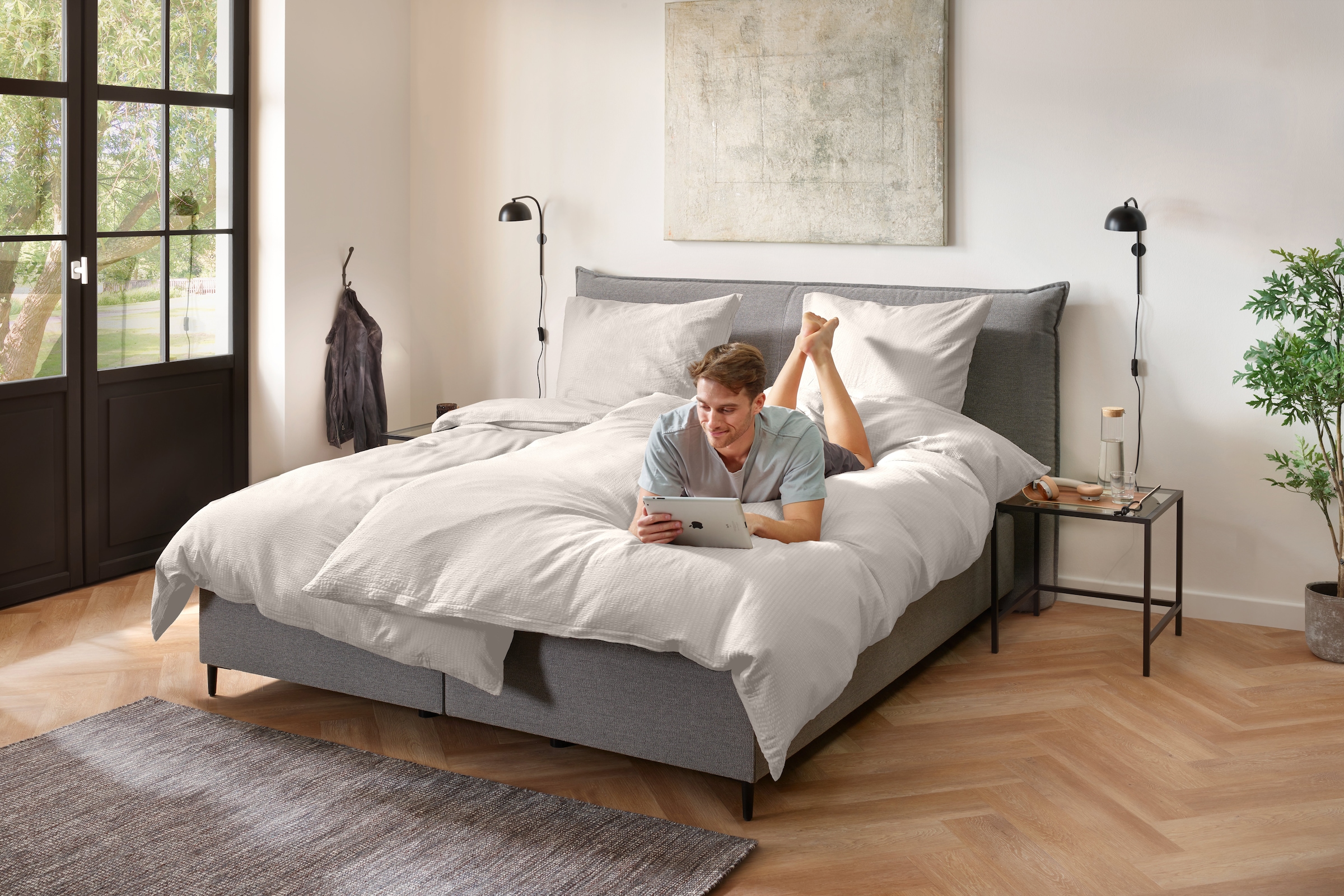 Primera Bettwäsche »Soft-Seersucker-Bettwäsche Uni« 2