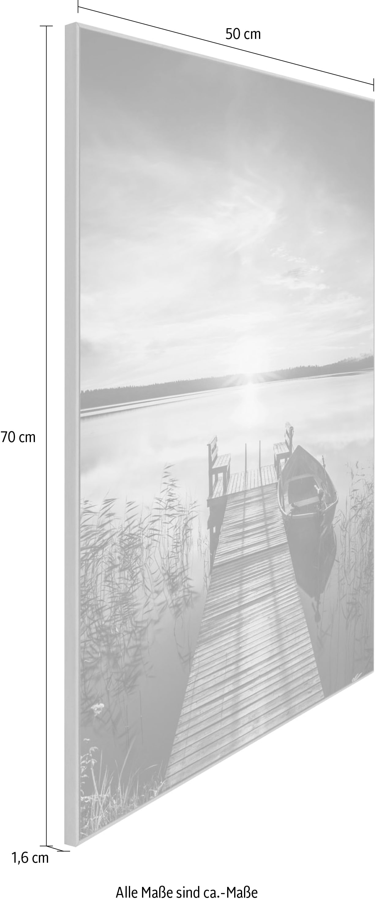 Reinders! Wandbild »Slim Frame Rechnung bestellen 50x70 auf Jetty« Wood Scandic