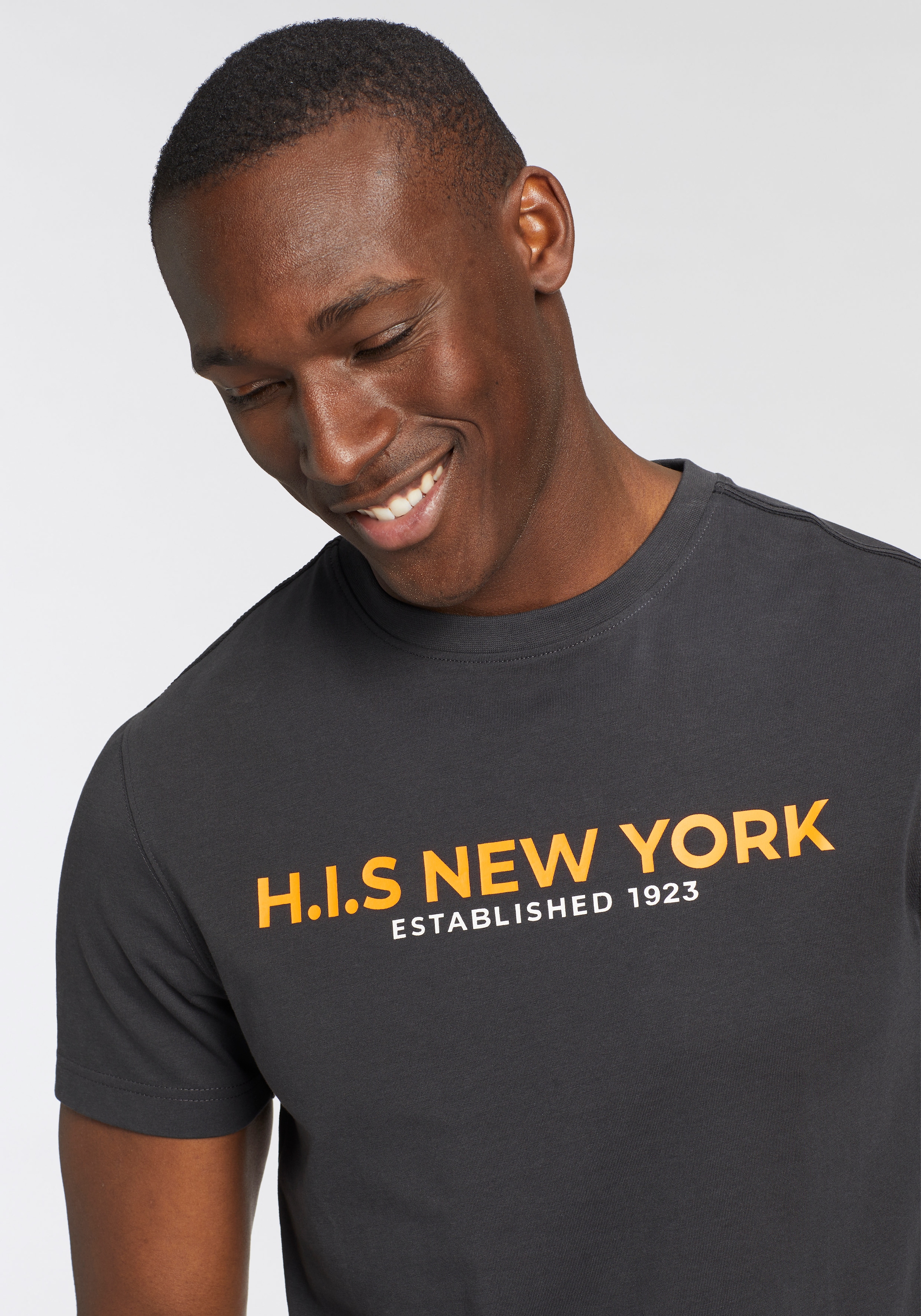 H.I.S T-Shirt, Mit großem Frontprint