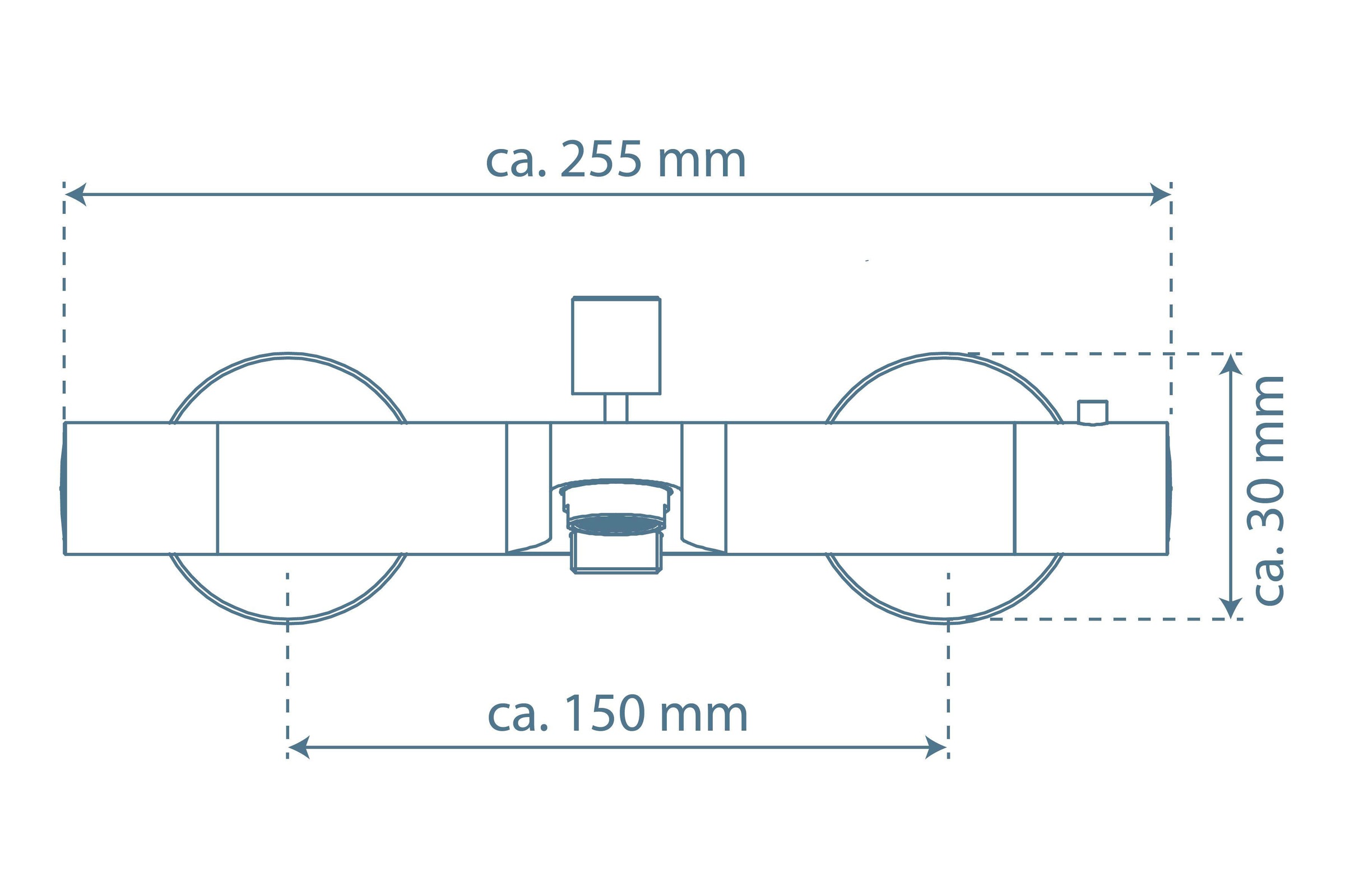 Schütte Wannenthermostat »Vico« Wannenarmatur Thermostat, Mischbatterie Badewanne, Wasserhahn Bad