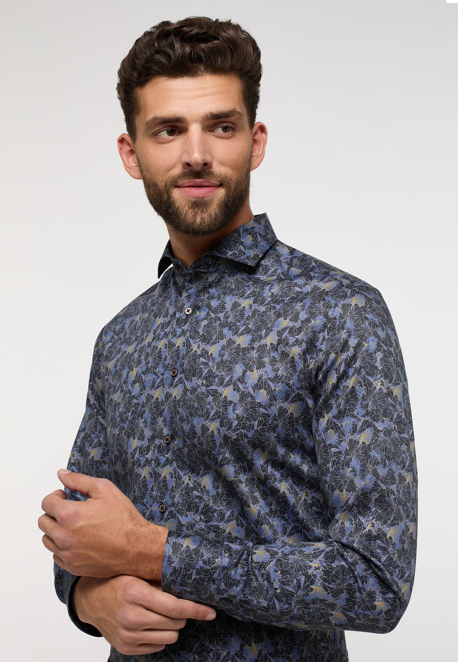 Eterna Langarmhemd »SLIM FIT« NON IRON (bügelfrei)