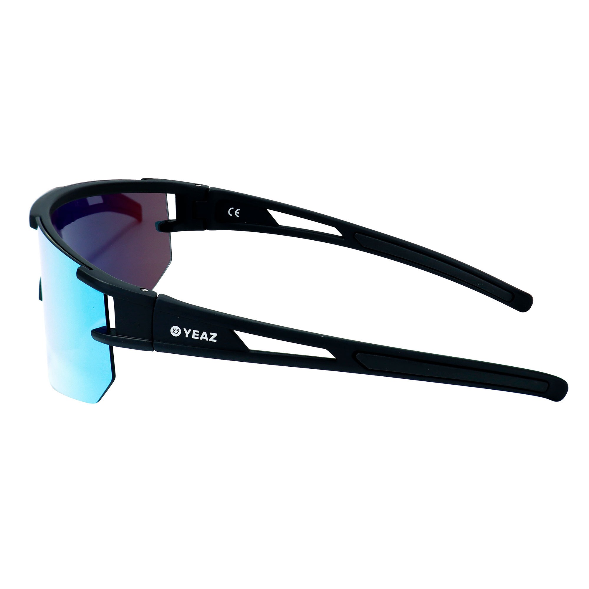 YEAZ Sportbrille »Sport-Sonnenbrille Black/Golden Green SUNSPARK«
