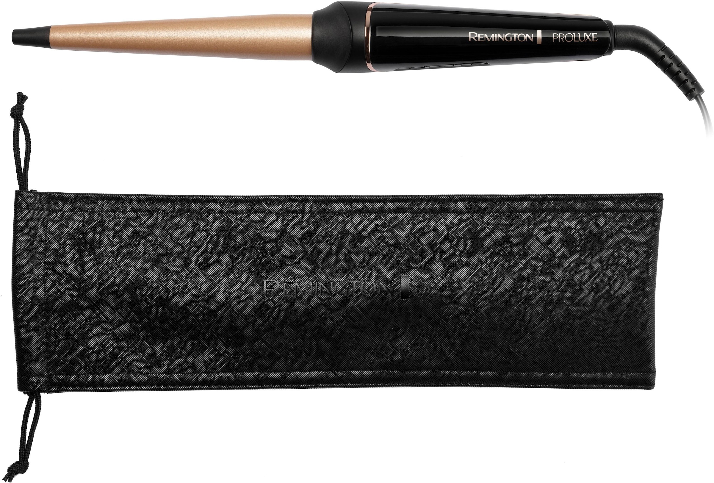 REMINGTON Lockenstab CI91W1B PROluxe Midnight große Locken Wellen kegelförmig
