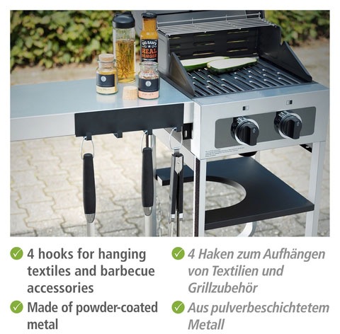 WENKO Wandrollenhalter »Modell Ima«, (Set, 2 St.), magnetischer Küchenrollenhalter und Hakenleiste