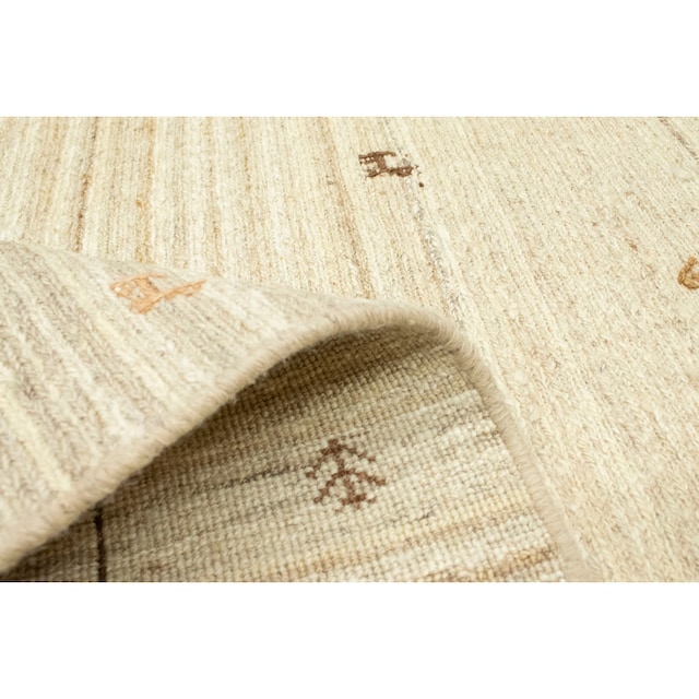 morgenland Wollteppich »Gabbeh Teppich handgeknüpft beige«, rechteckig,  handgeknüpft