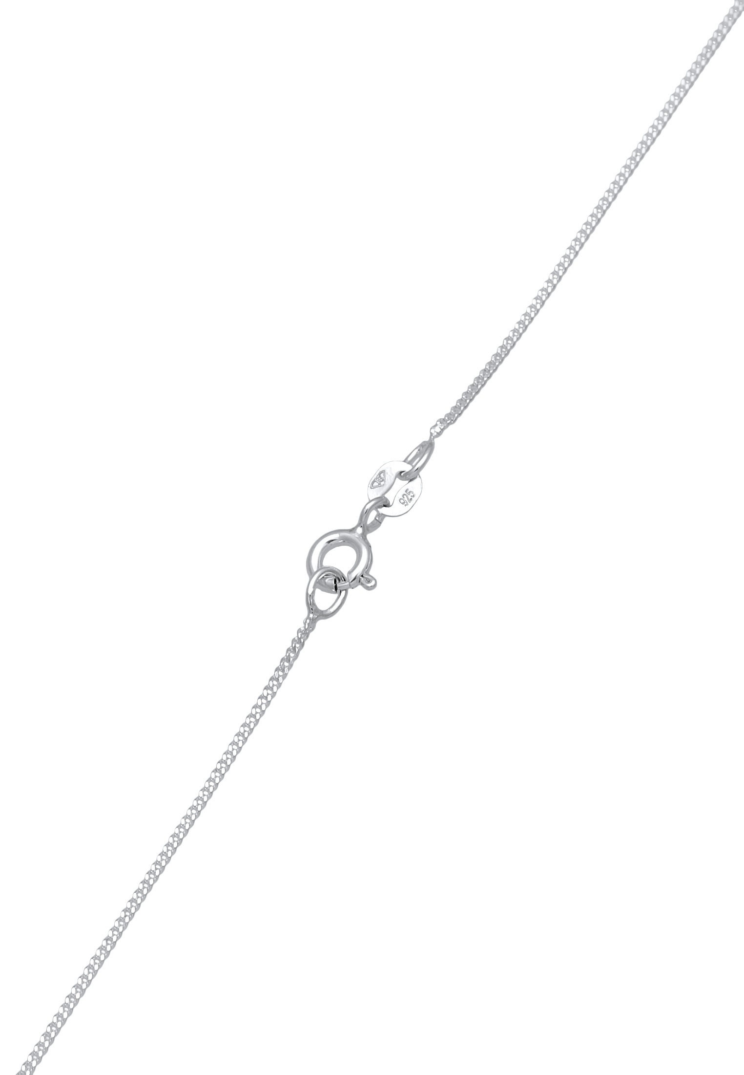 Elli Kette mit Anhänger »Halskette Herz Kristalle Liebe Romantik 925 Silber«