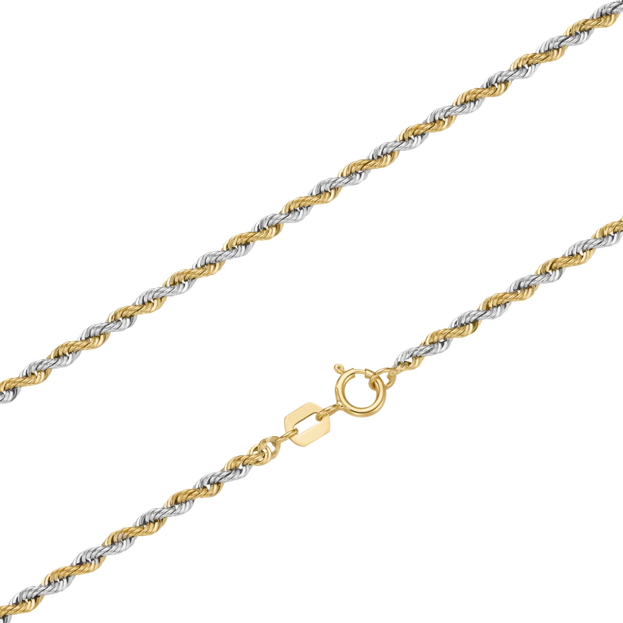 Firetti Goldkette »Schmuck Geschenk Gold 375 Halsschmuck Halskette Kordelkette bicolor«
