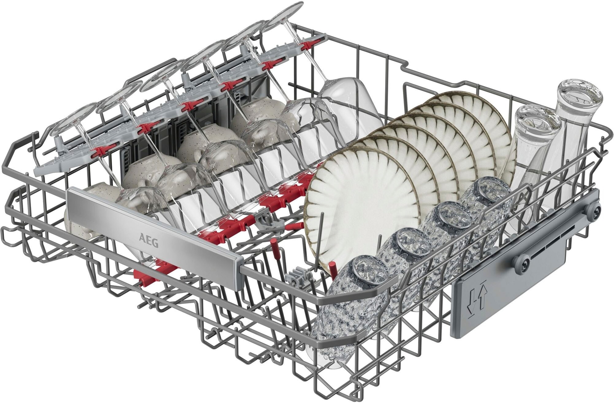 AEG vollintegrierbarer Geschirrspüler XXL Serie 8000, 60cm, WiFi »GI8700B2SC« 15 tlg. Maßgedecke Spülmaschine mit 5 cm mehr Innenraum passt unter 90 cm-Arbeitsplatte