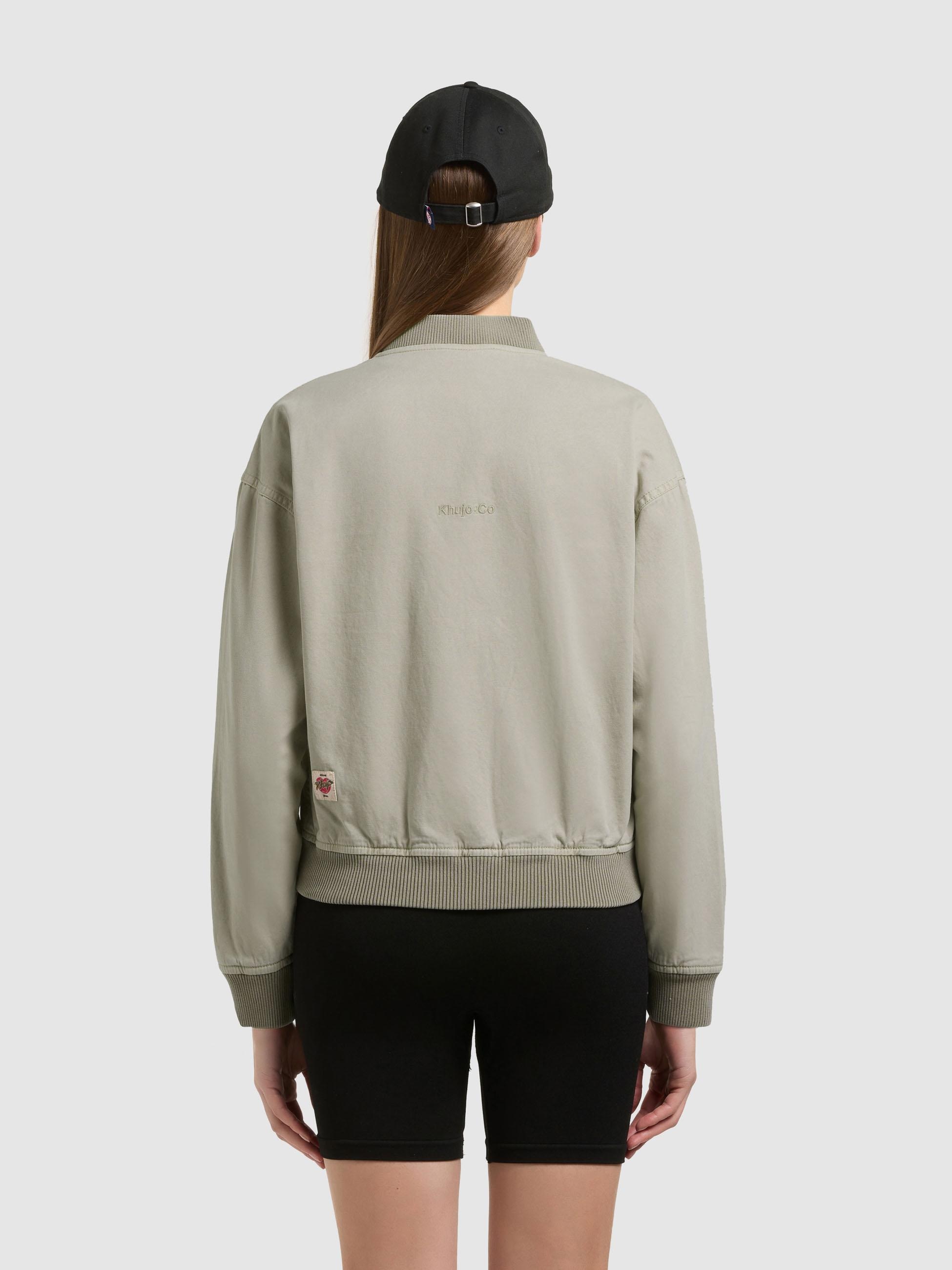 khujo Funktionsjacke »Funktionsjacke Inie« ohne Kapuze Übergangsjacke im Bomberjacken-Style