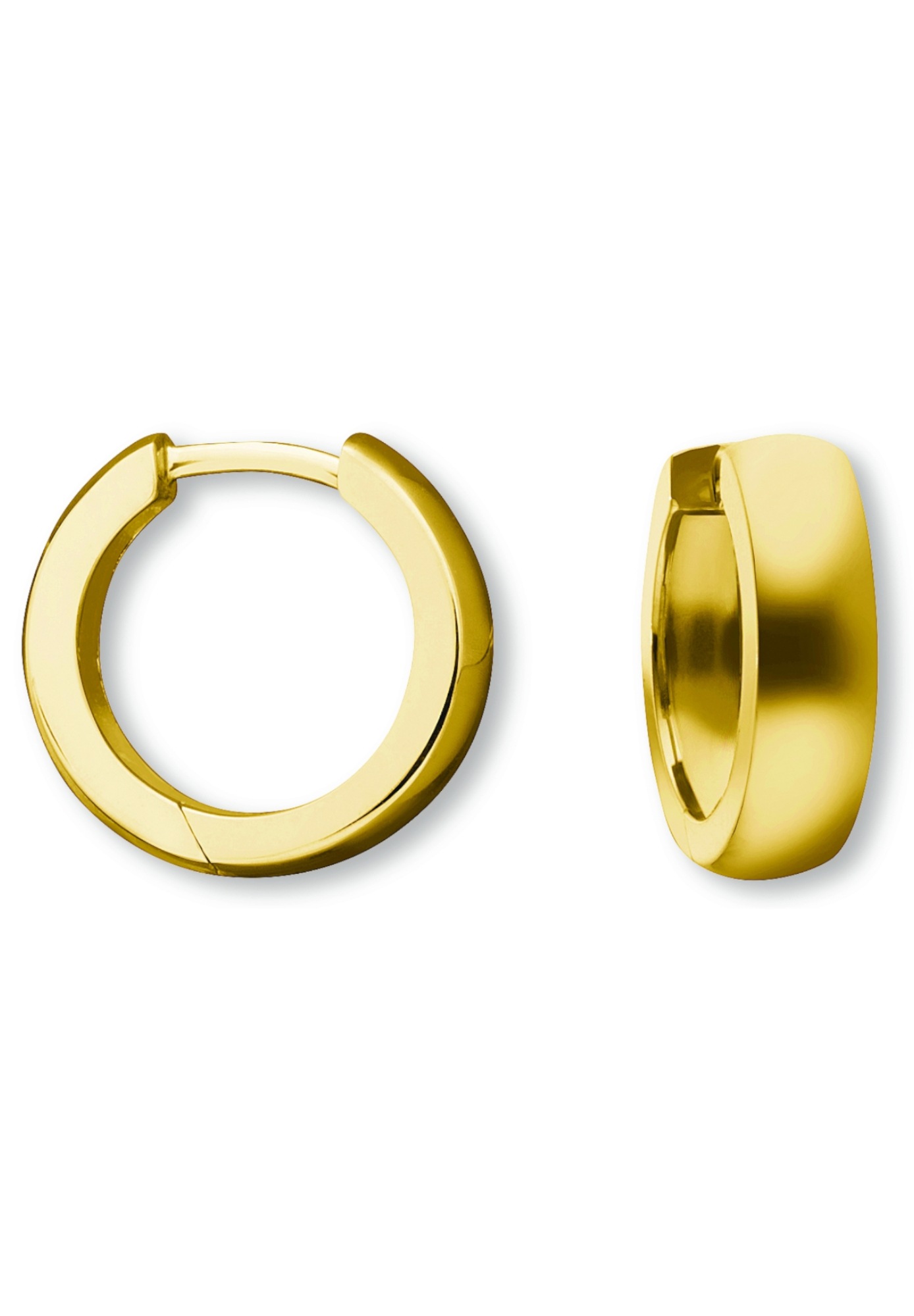 ONE ELEMENT Paar Creolen »Ohrringe  Creolen aus 333 Gelbgold Ø 15,0 x 4,0 mm«