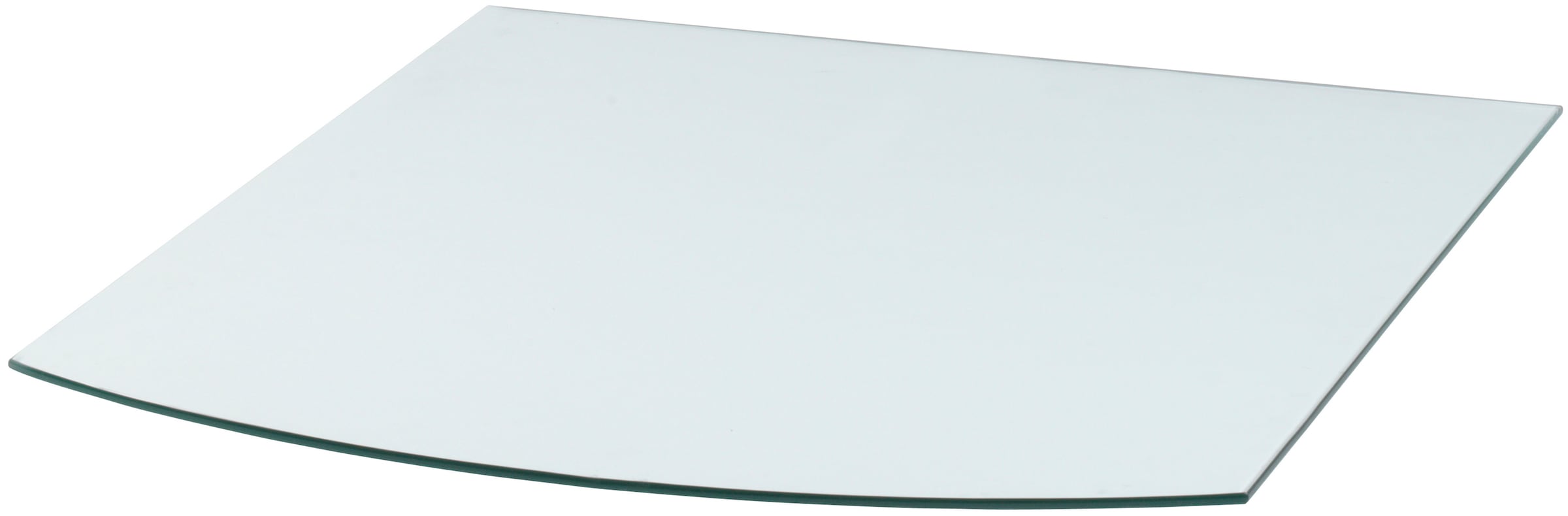 Heathus Bodenschutzplatte, Segmentbogen, 80 x 100 cm, transparent, zum Funkenschutz
