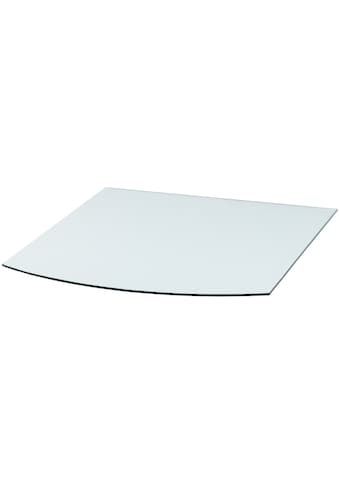 Heathus Bodenschutzplatte, Segmentbogen, 80 x 100 cm, transparent, zum Funkenschutz kaufen