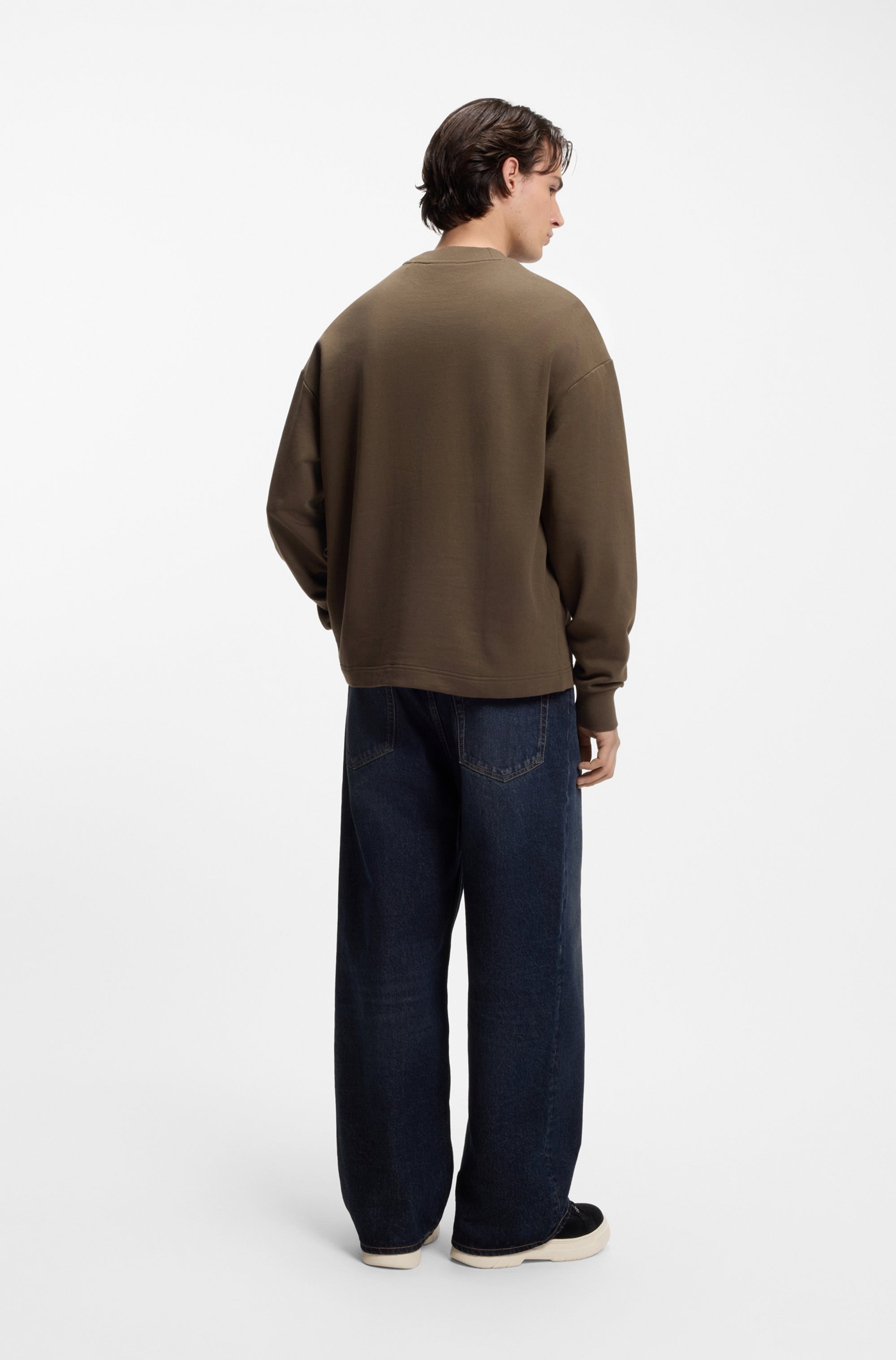 HUGO Blue Sweatshirt »Nedro«, Rundhalsausschnitt, Regular Fit,  Logo-Patch
