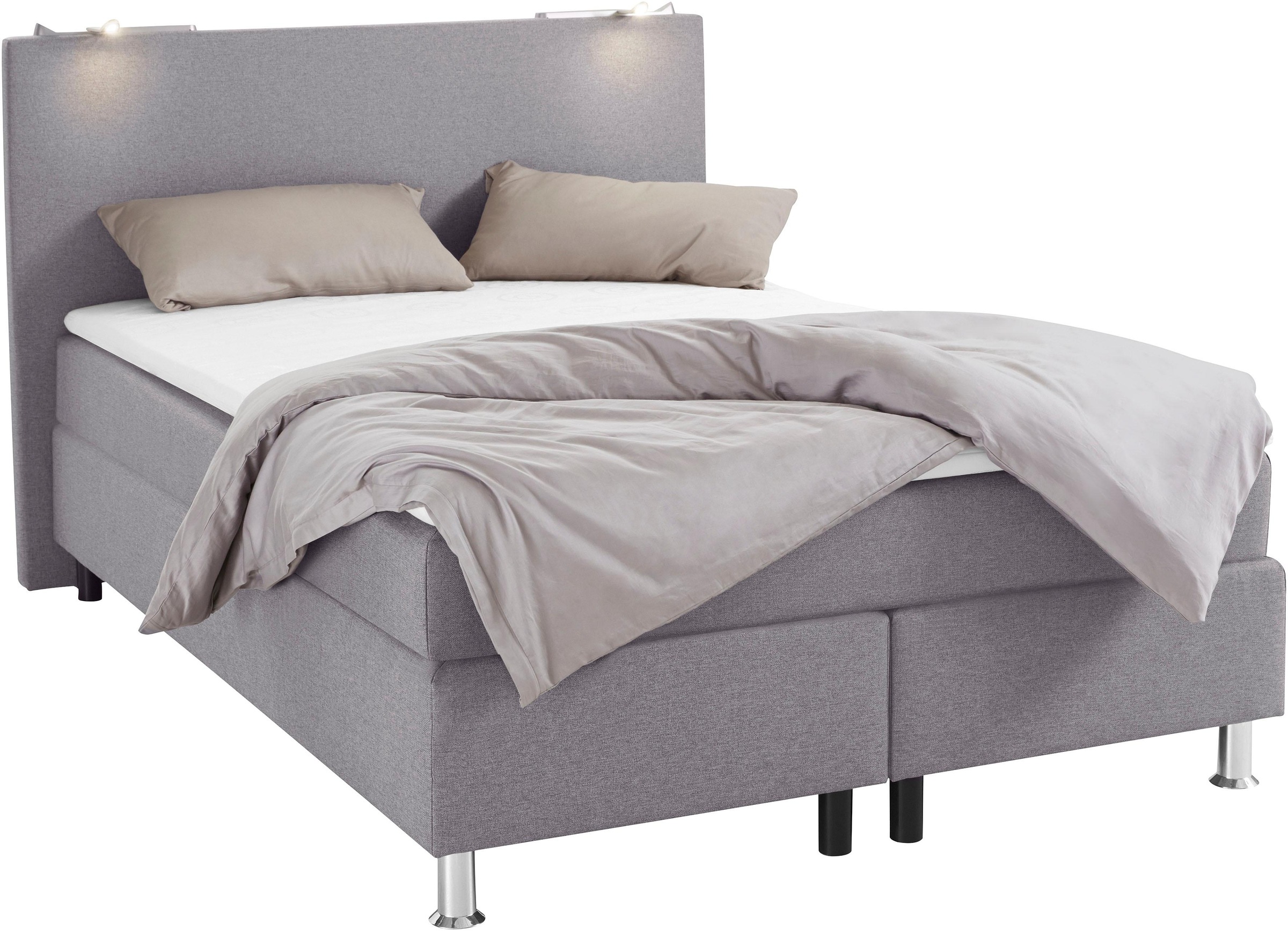 COLLECTION AB Boxspringbett, inkl. LED-Beleuchtung und Topper