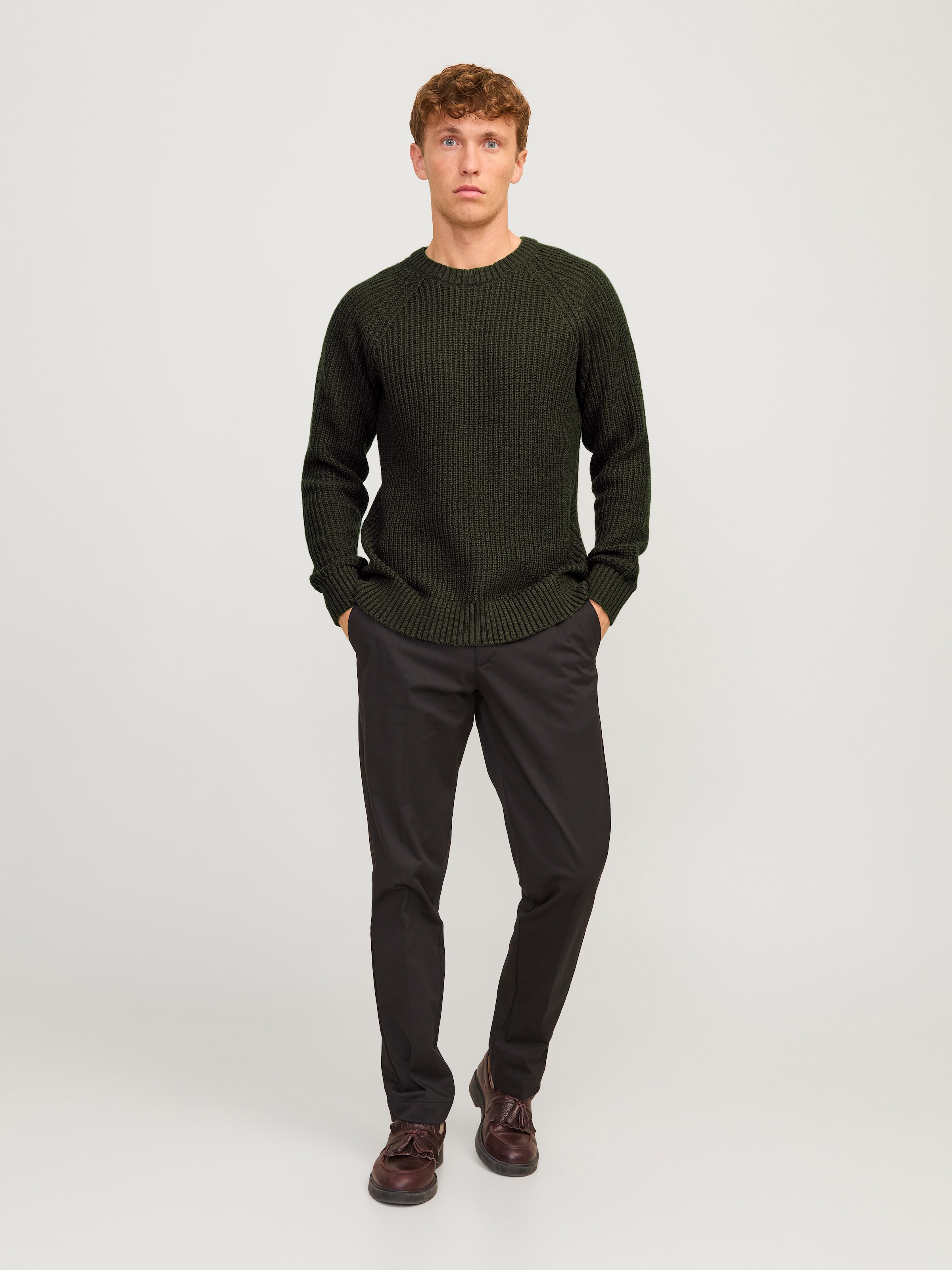 Jack & Jones Rundhalspullover »JJJONES KNIT CREW NECK«
