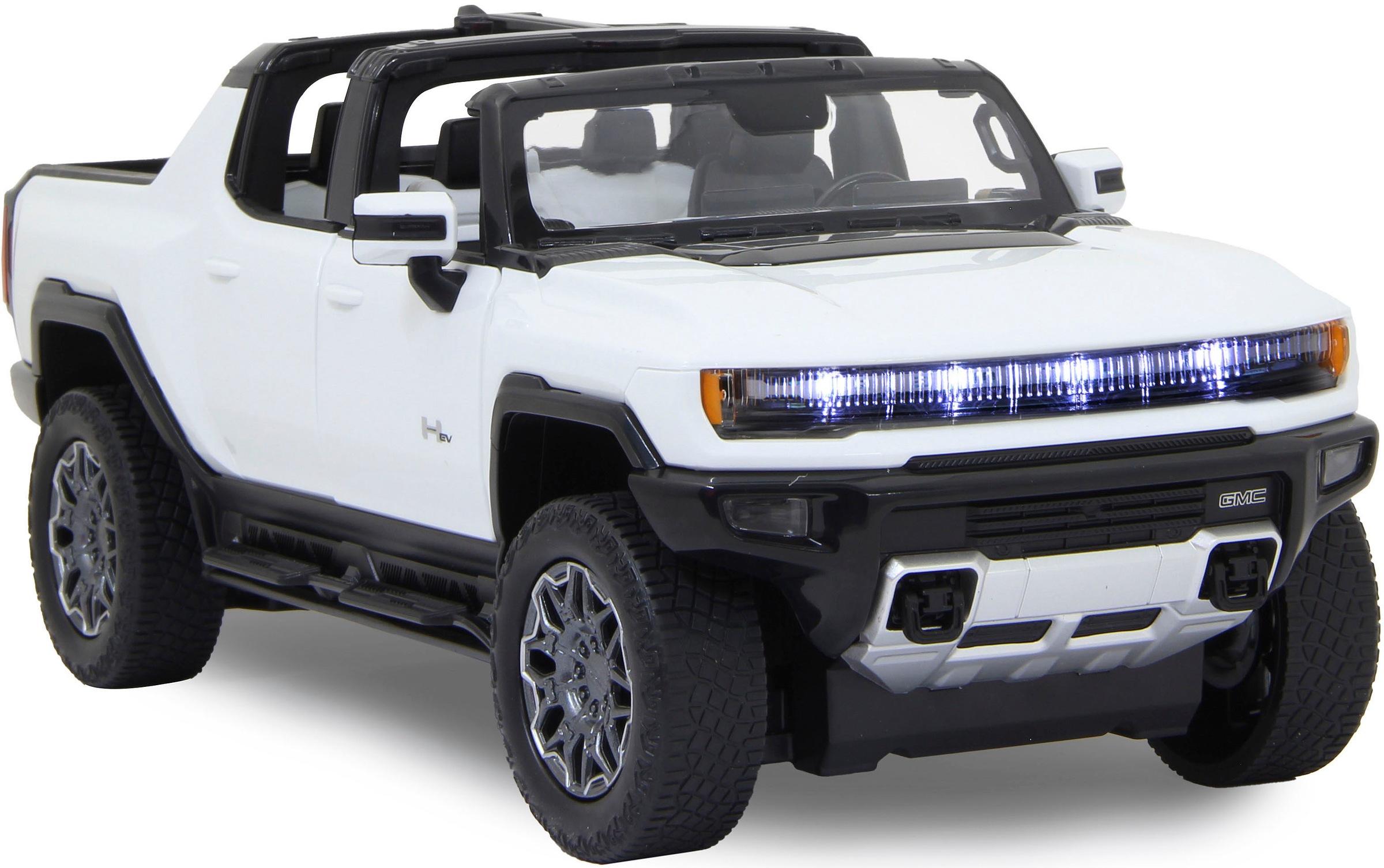 Jamara RC-Auto »Deluxe Cars, Hummer EV 1:16, weiß - 2,4 GHz«, mit LED-Lichtern