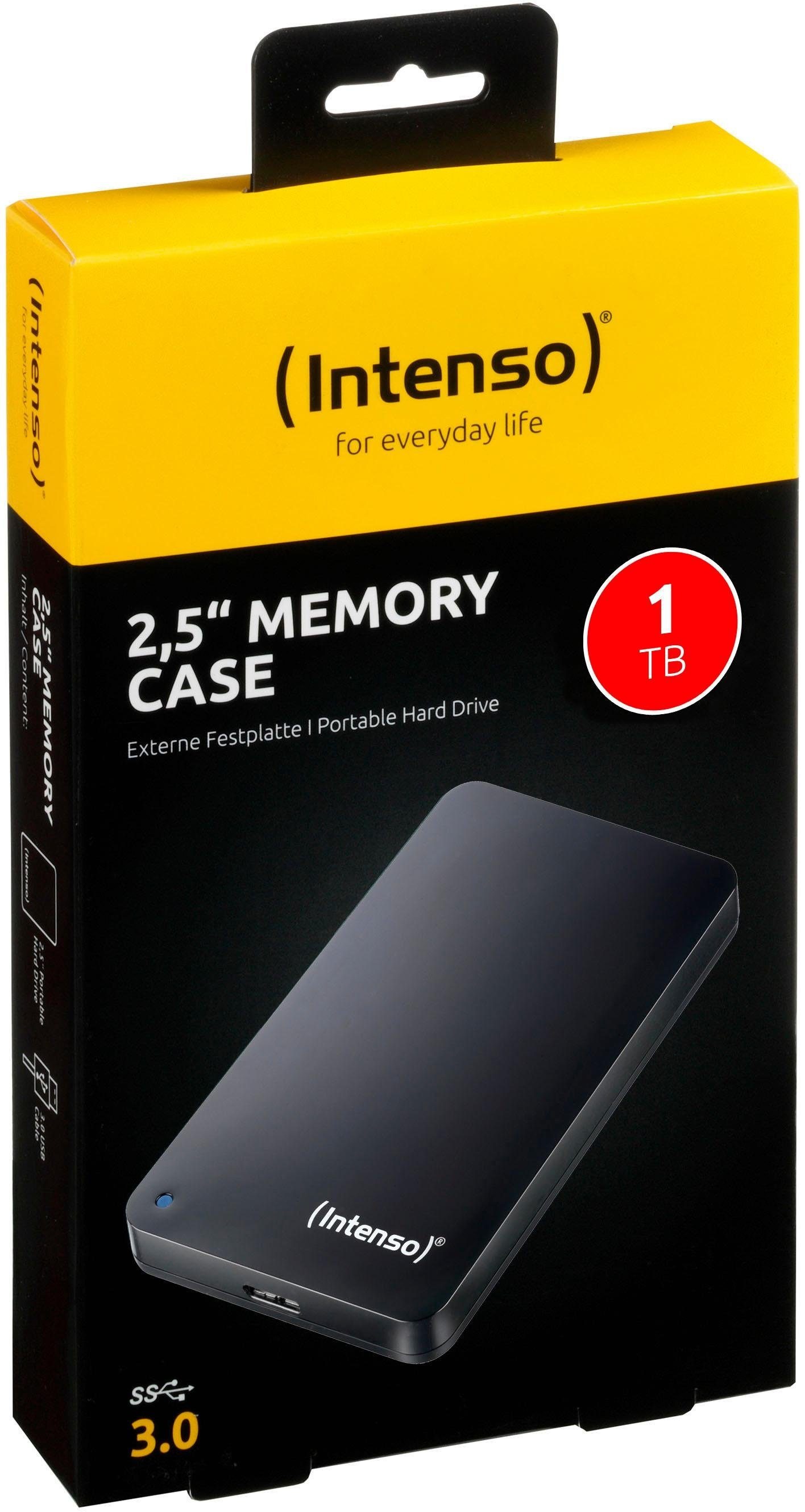 Intenso externe HDD-Festplatte »Memory Case« 2,5 2 TB Anschluss USB 3.0