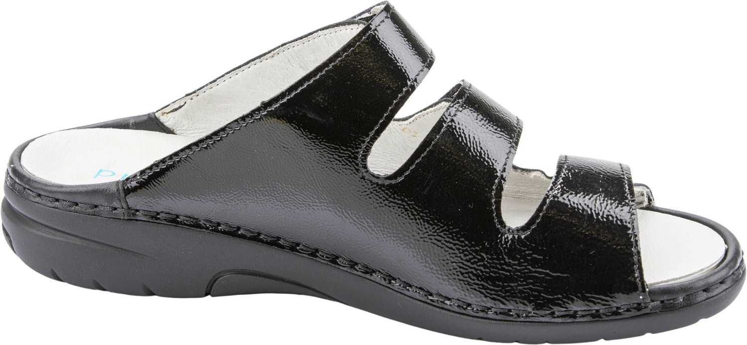 Waldläufer Pantolette »GUNNA«, Komfortschuh, Klettschuh, Hausschuh in Bequemweite G (= weit)
