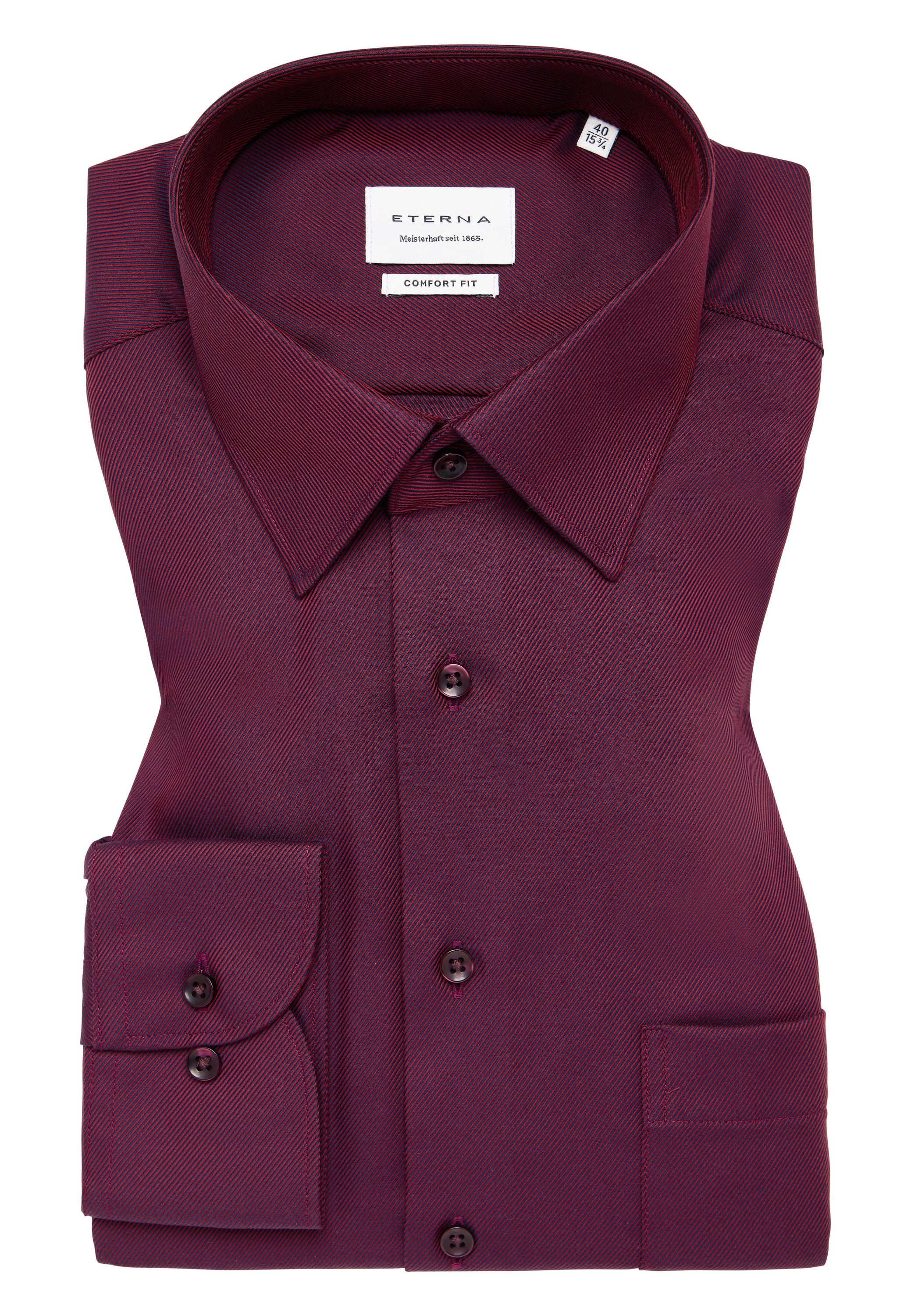 Eterna Langarmhemd »COMFORT FIT« NON IRON (bügelfrei)