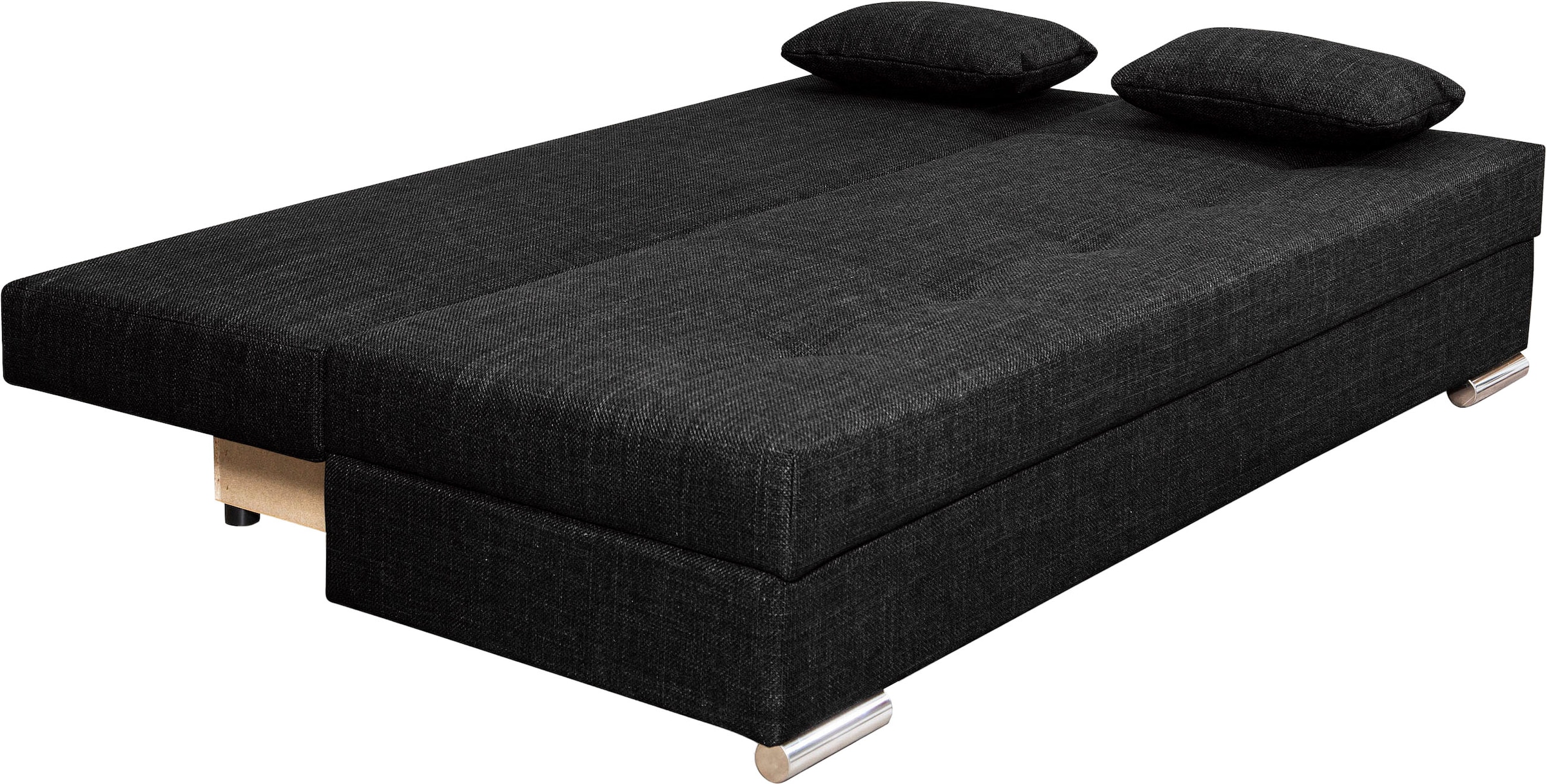 COLLECTION AB Schlafsofa »Tania mit Bettfunktion und Bettkasten«, komfortabler Sitzkomfort: Federkern-Polsterung, inklusive Rückenkissen