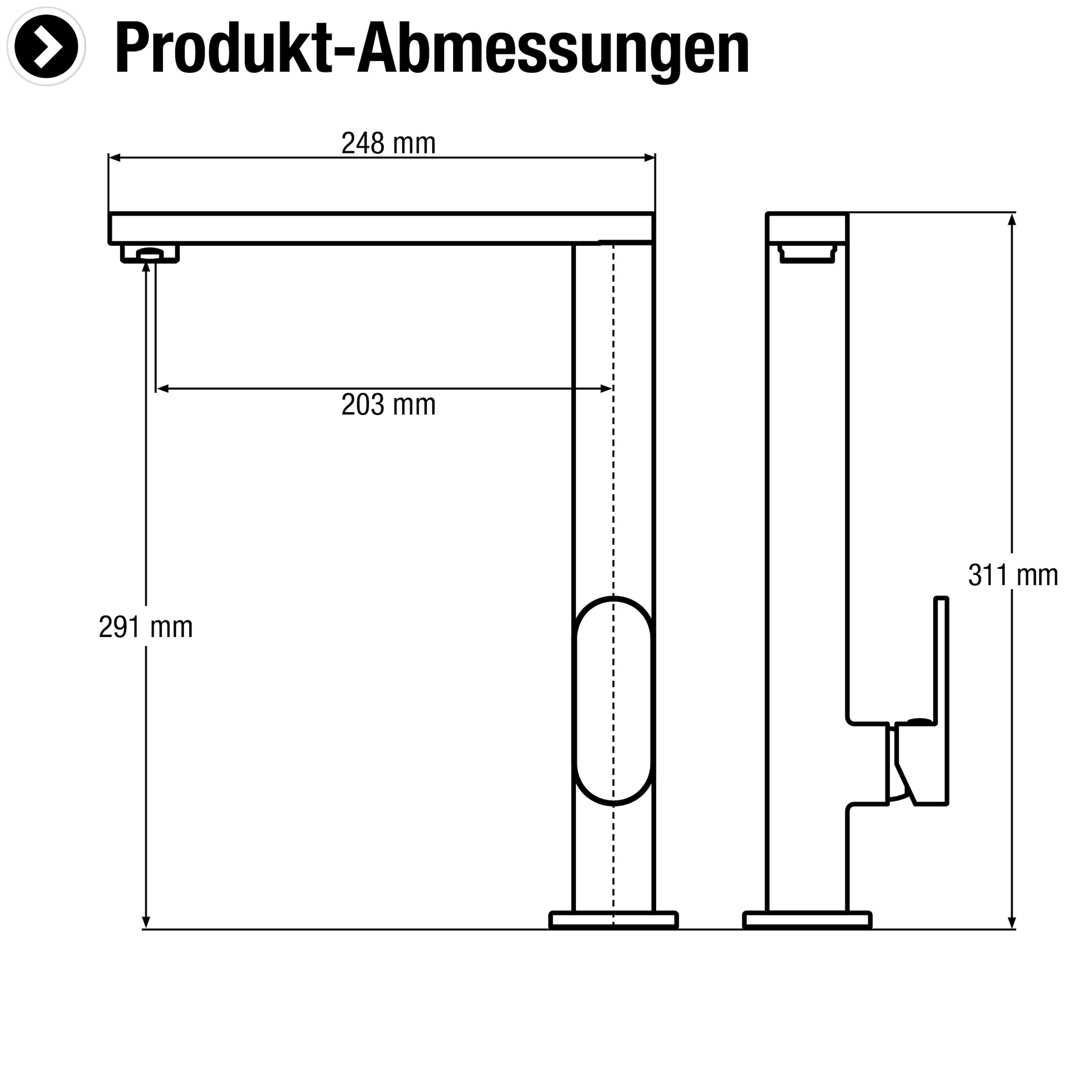 CORNAT Spültischarmatur »Ave« HD, Messing, verchromt