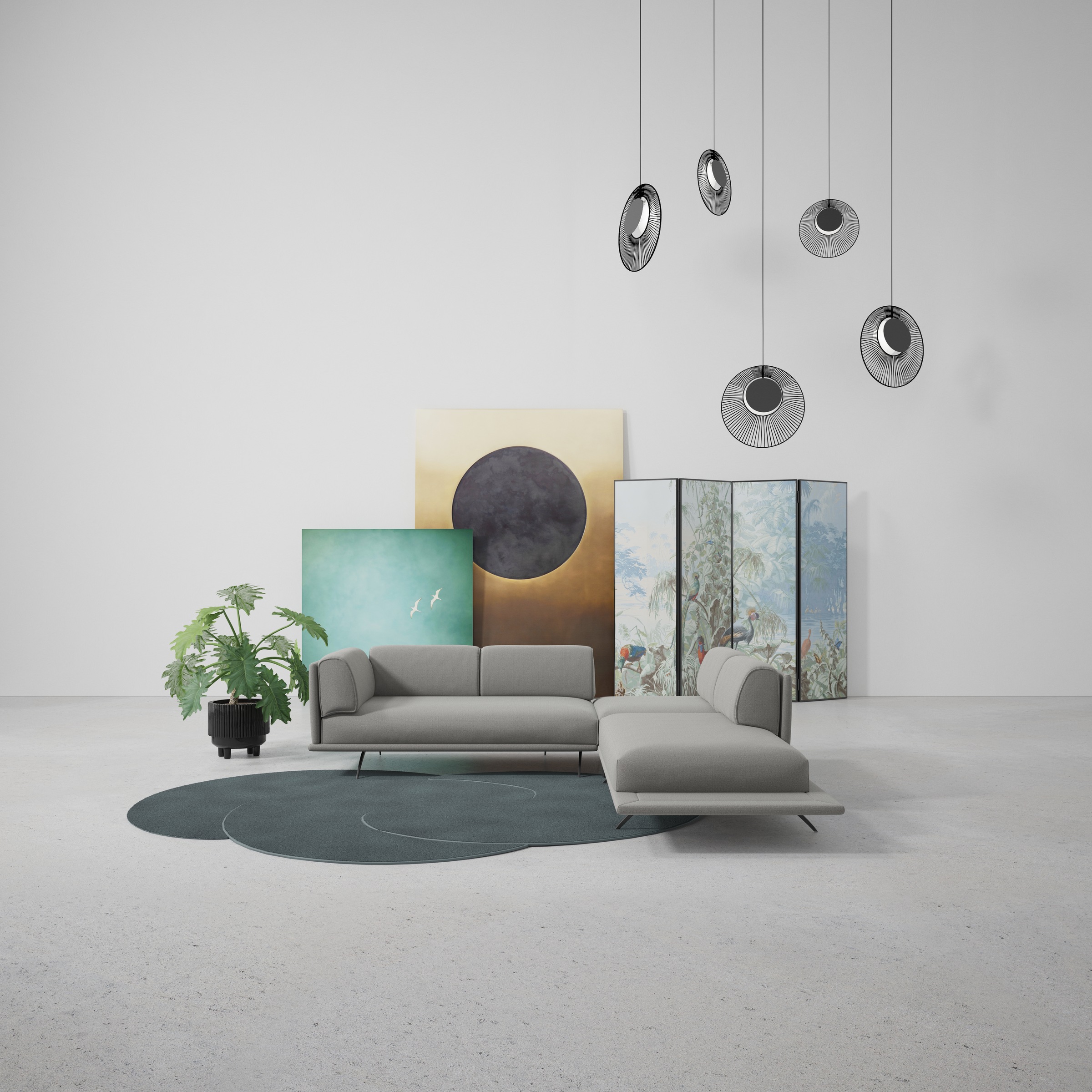 machalke® Ecksofa »benito, L-Form«, mit bezogenem Sockel