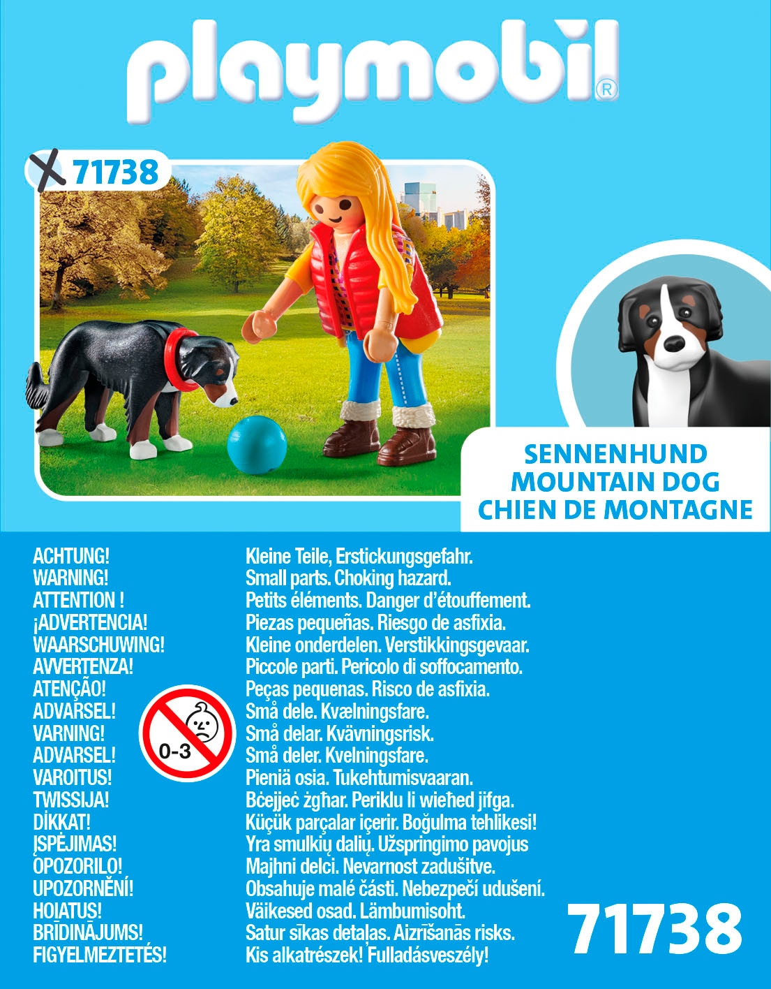 Playmobil® Konstruktions-Spielset »Frau mit Sennenhund (71738), Playmobil My Life«
