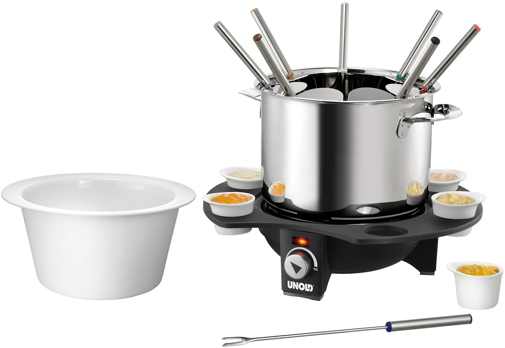 Elektro-Fondue »Élégance 48645«, mit sechs Saucen-Töpfchen