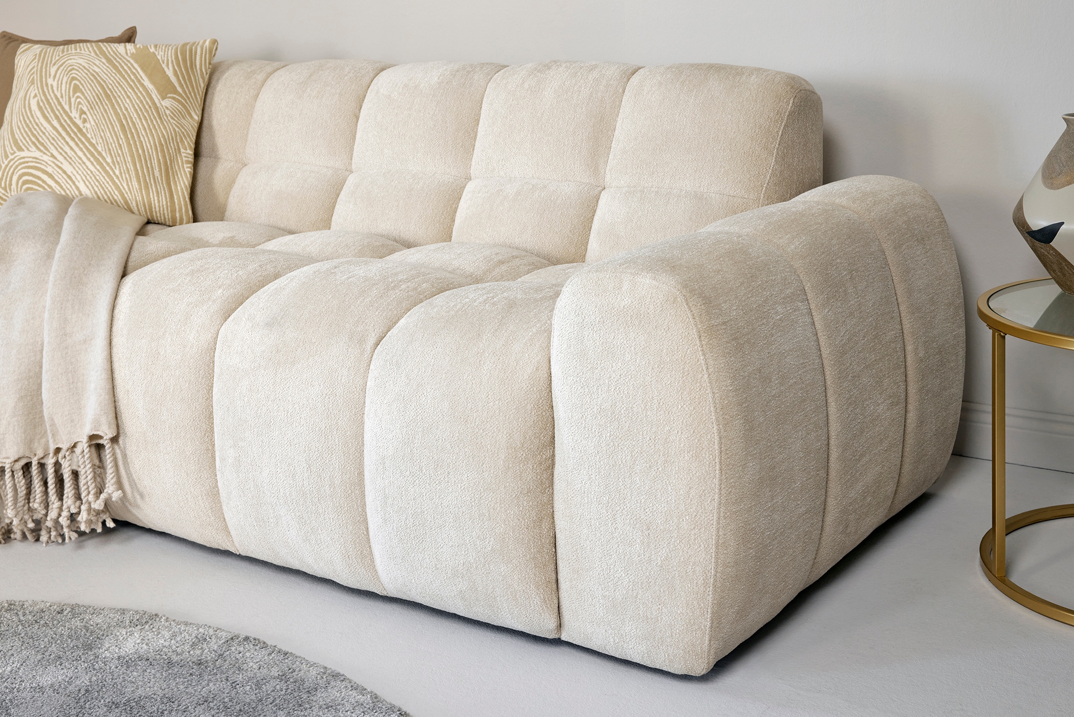 Jahnke Ecksofa »RELAX BUBBLE CORNER« Platz für bis zu 5 Personen,Taschenfederkernpolsterung,L-Form,B:305 cm