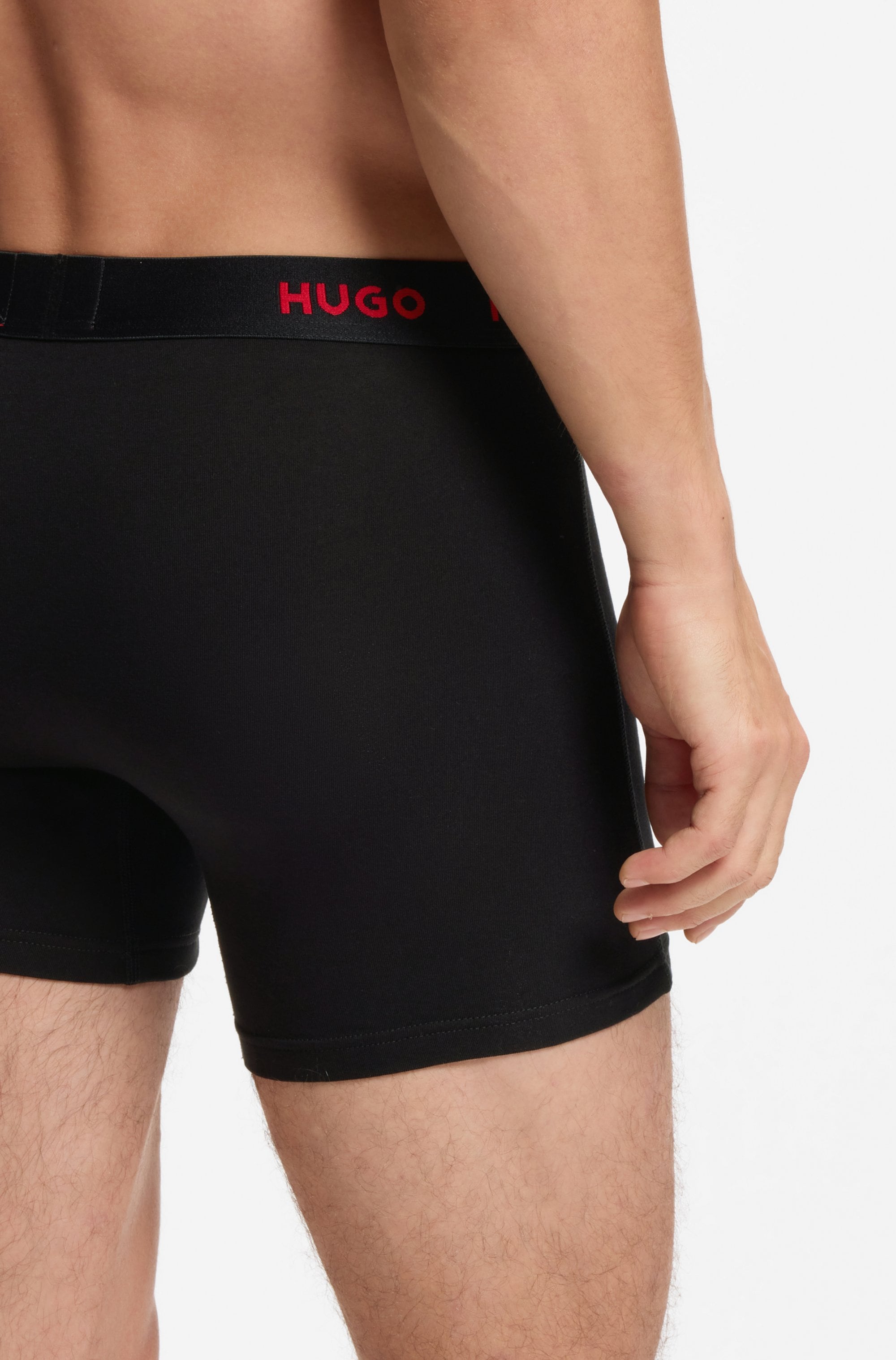 HUGO Underwear Boxer »BOXERBR TRIPLE« Packung, 3er, 3 Stk. mit elastischem Bund