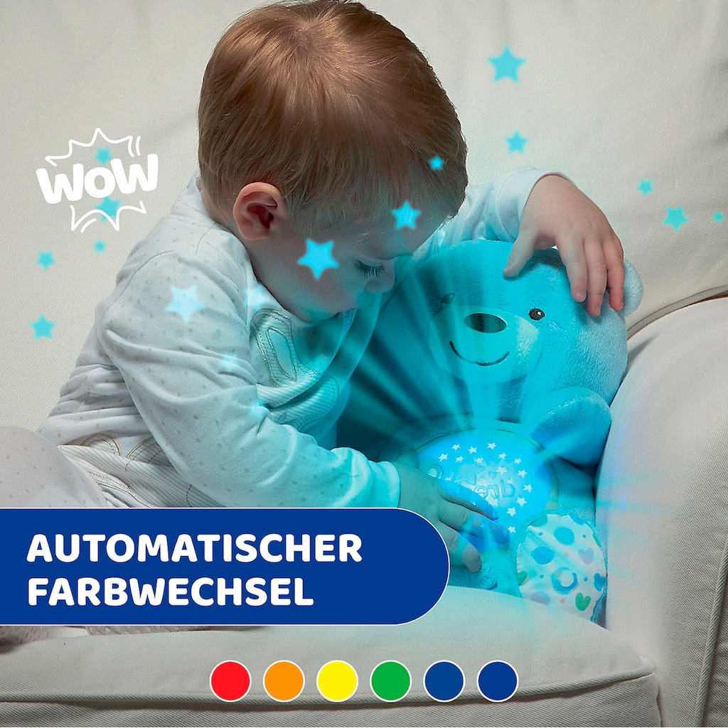 Chicco Kuscheltier »First Dreams Baby Bär, Hellblau«, mit Lichtprojektion und Soundfunktion