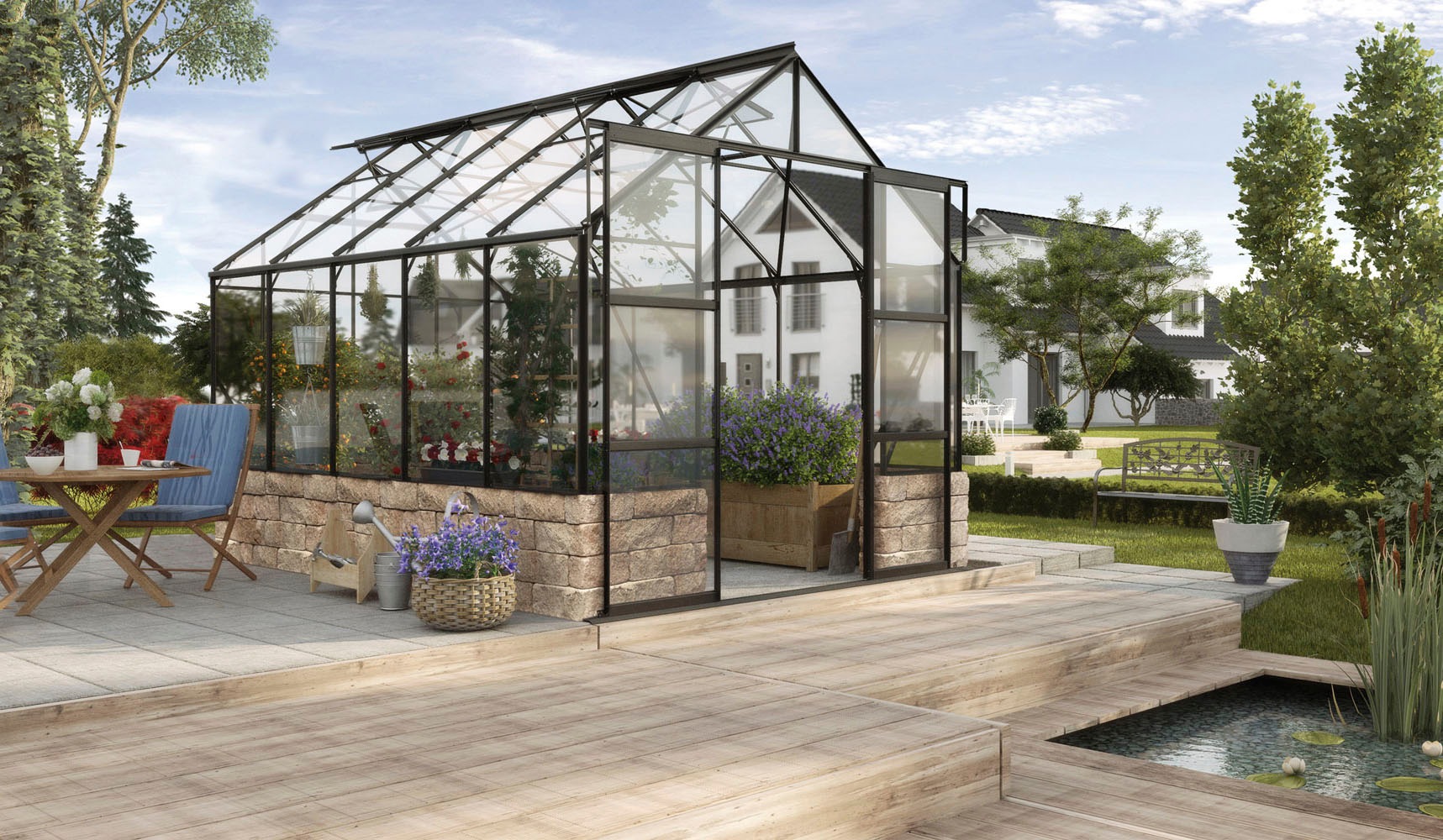 Vitavia Gewächshaus »Cassandra 8300«, Alu-Profile, 3 mm Sicherheitsglas