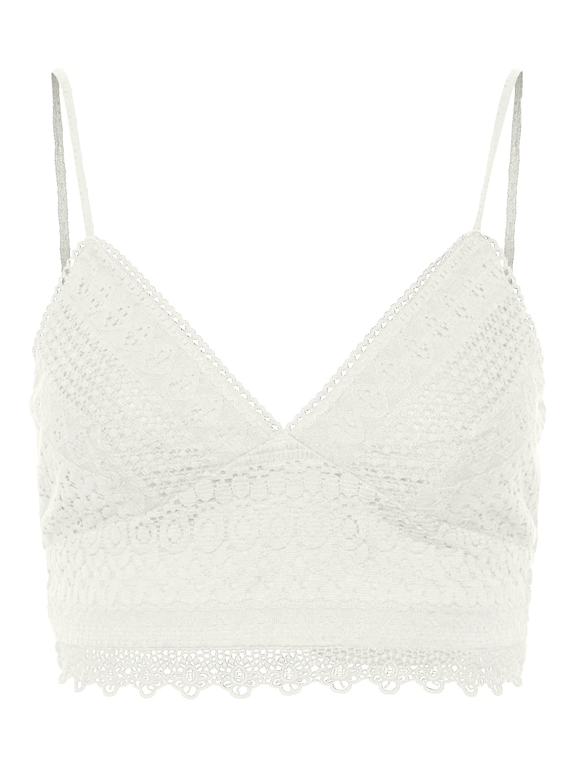 Vero Moda Spaghettitop »VMHONEY LACE V-NECK CROPPED TOP WVN«