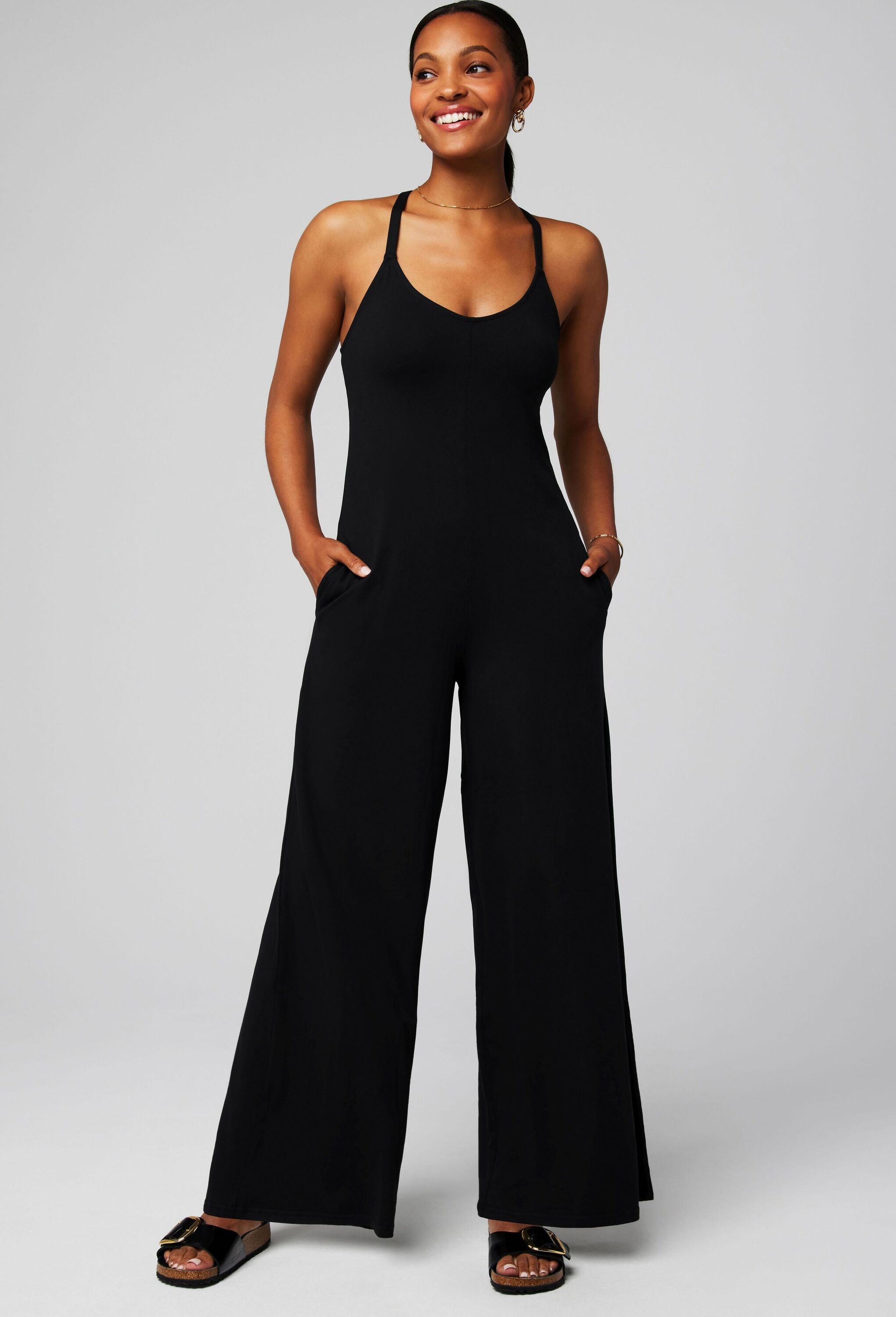 Fabletics Jumpsuit »Fabletics Jumpsuit CLOUD JERSEY WIDE LEG ONESIE« mit weitem Bein